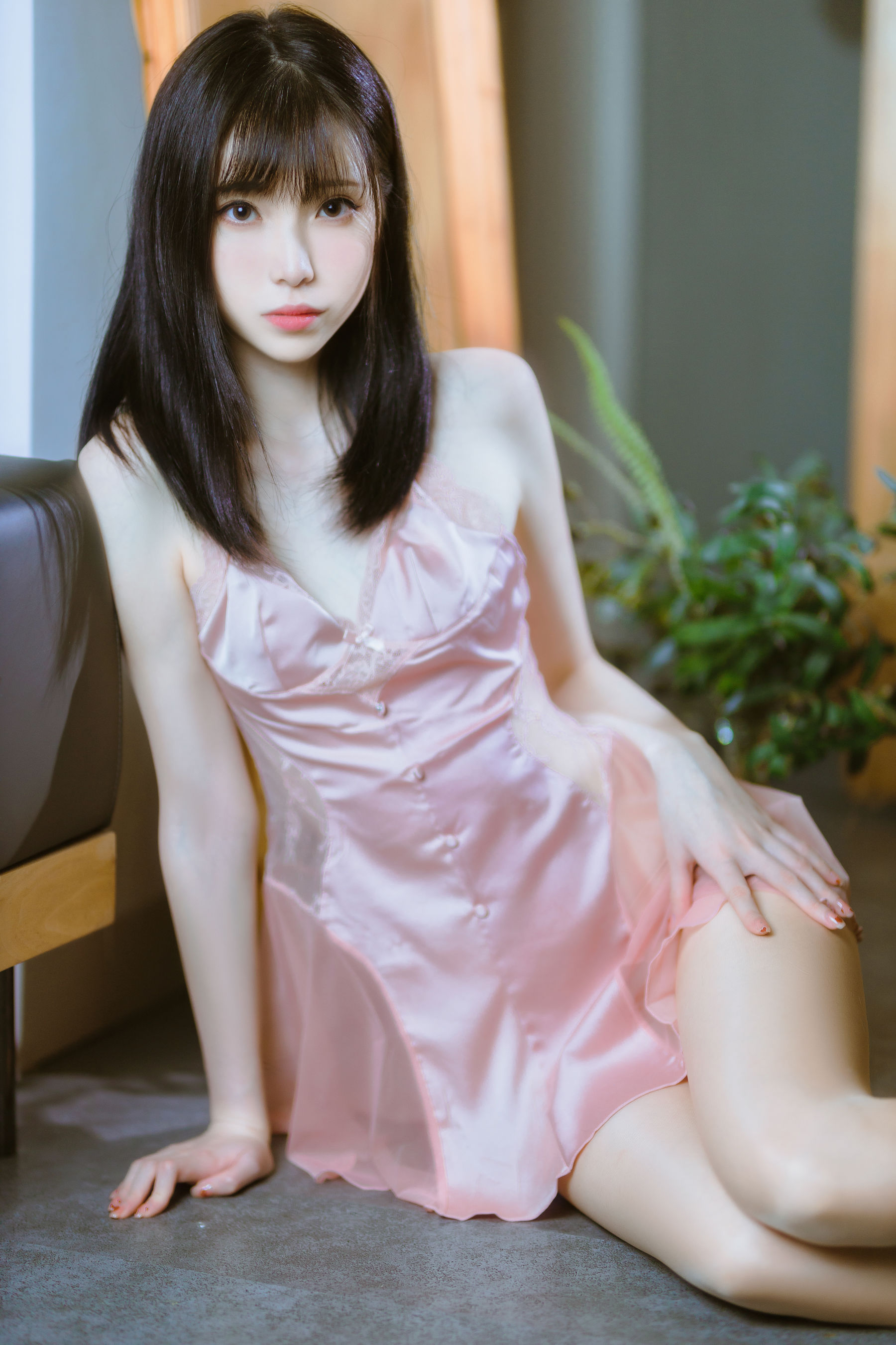 [福利COS] 许岚(叁月life) - 半透粉纱（40P）