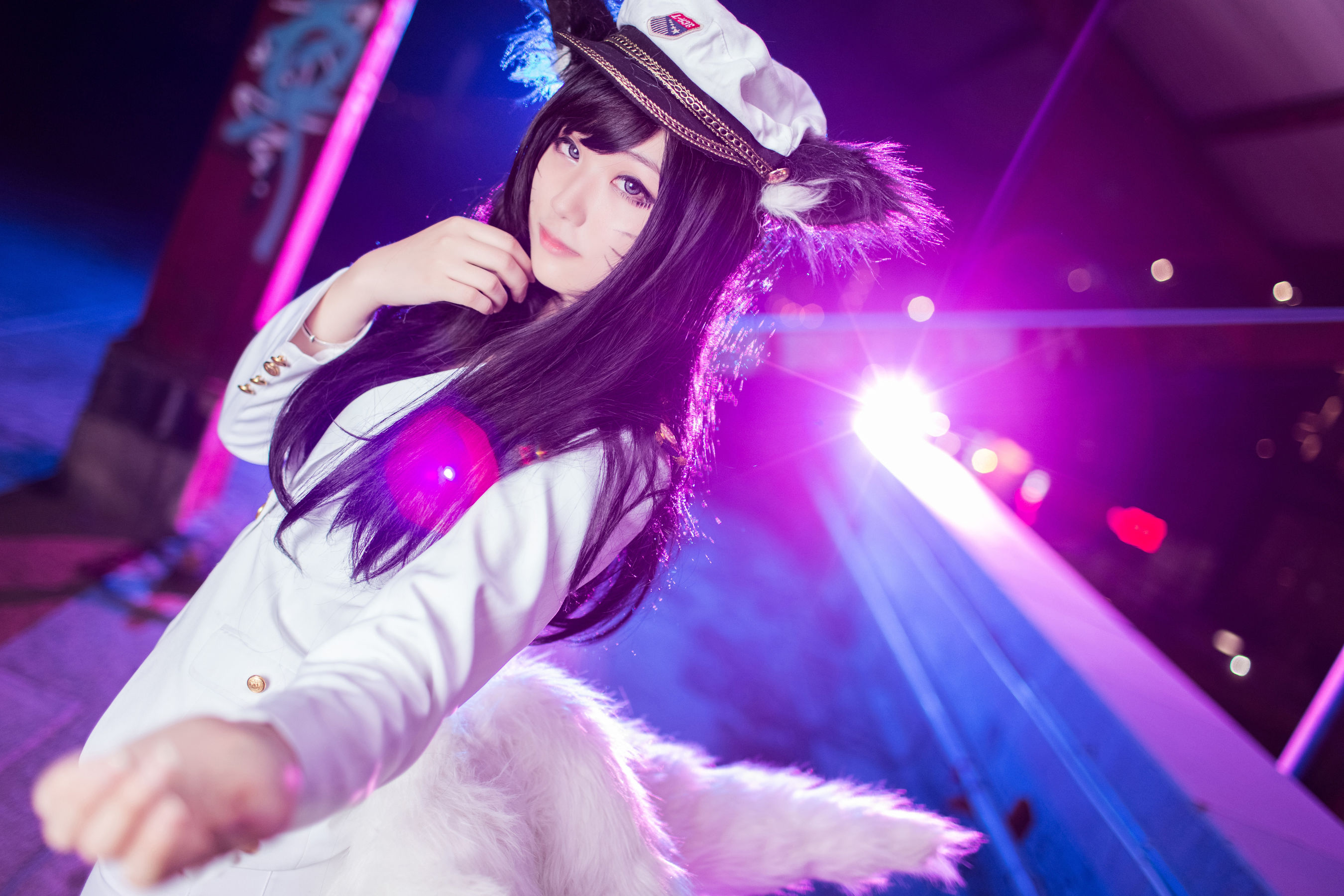 [福利COS] 动漫博主浅野菌子 - 英雄联盟 九尾妖狐阿狸（7P）