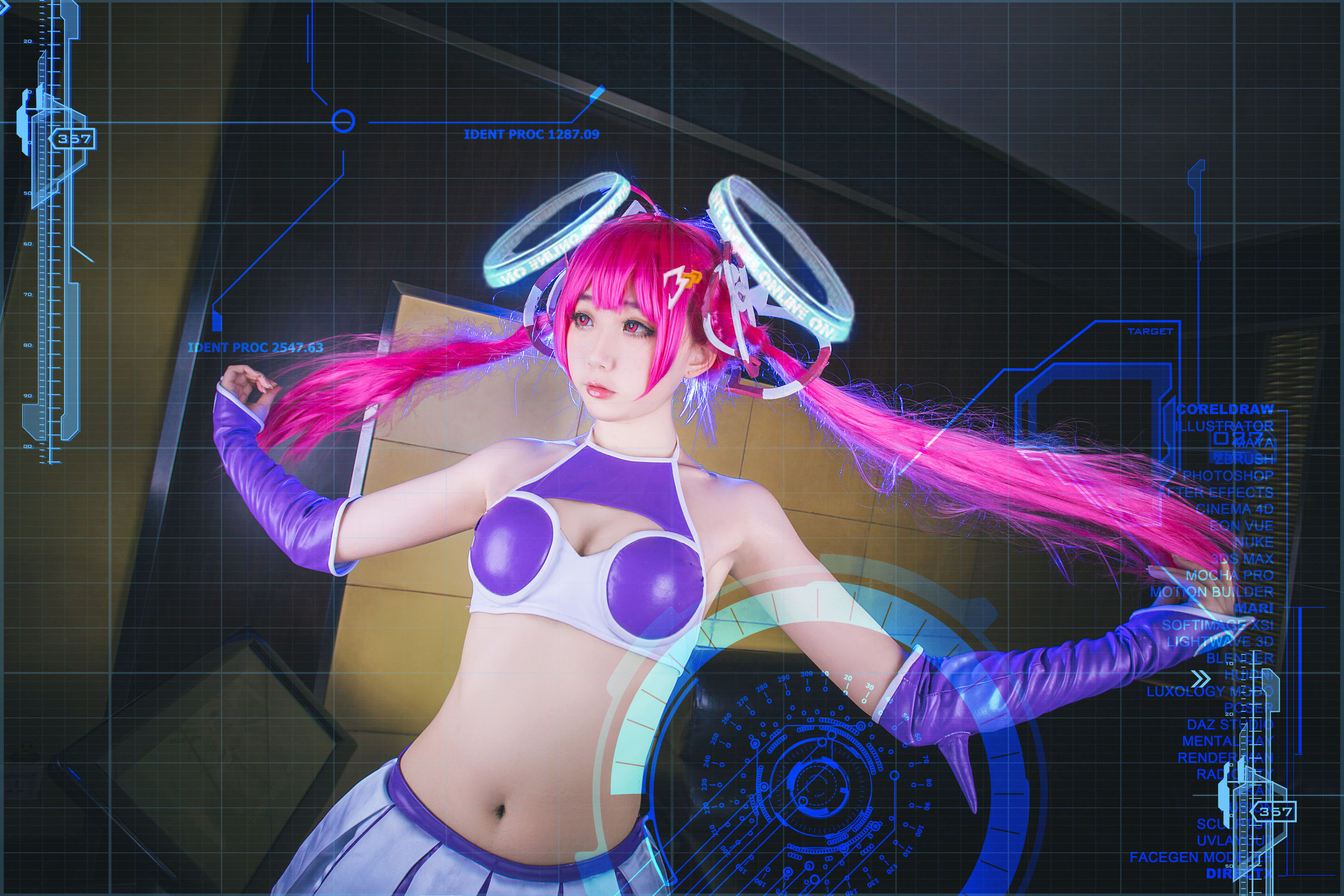 [福利COS] 动漫博主浅野菌子 - 300英雄 300娘（9P）