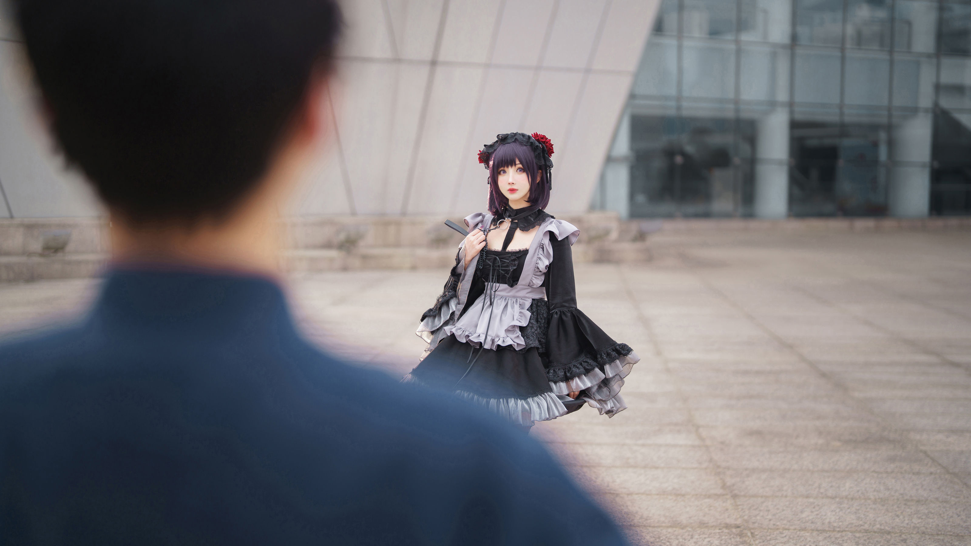 [福利COS] COS福利rioko凉凉子(肉扣热热子) - 黑江雫 漫展篇 海梦（19P）-爱变色