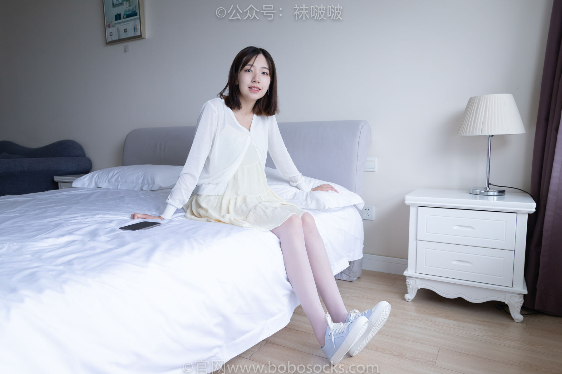 BoBoSocks袜啵啵 No.005 小甜豆-帆布鞋、薄白丝（133P）