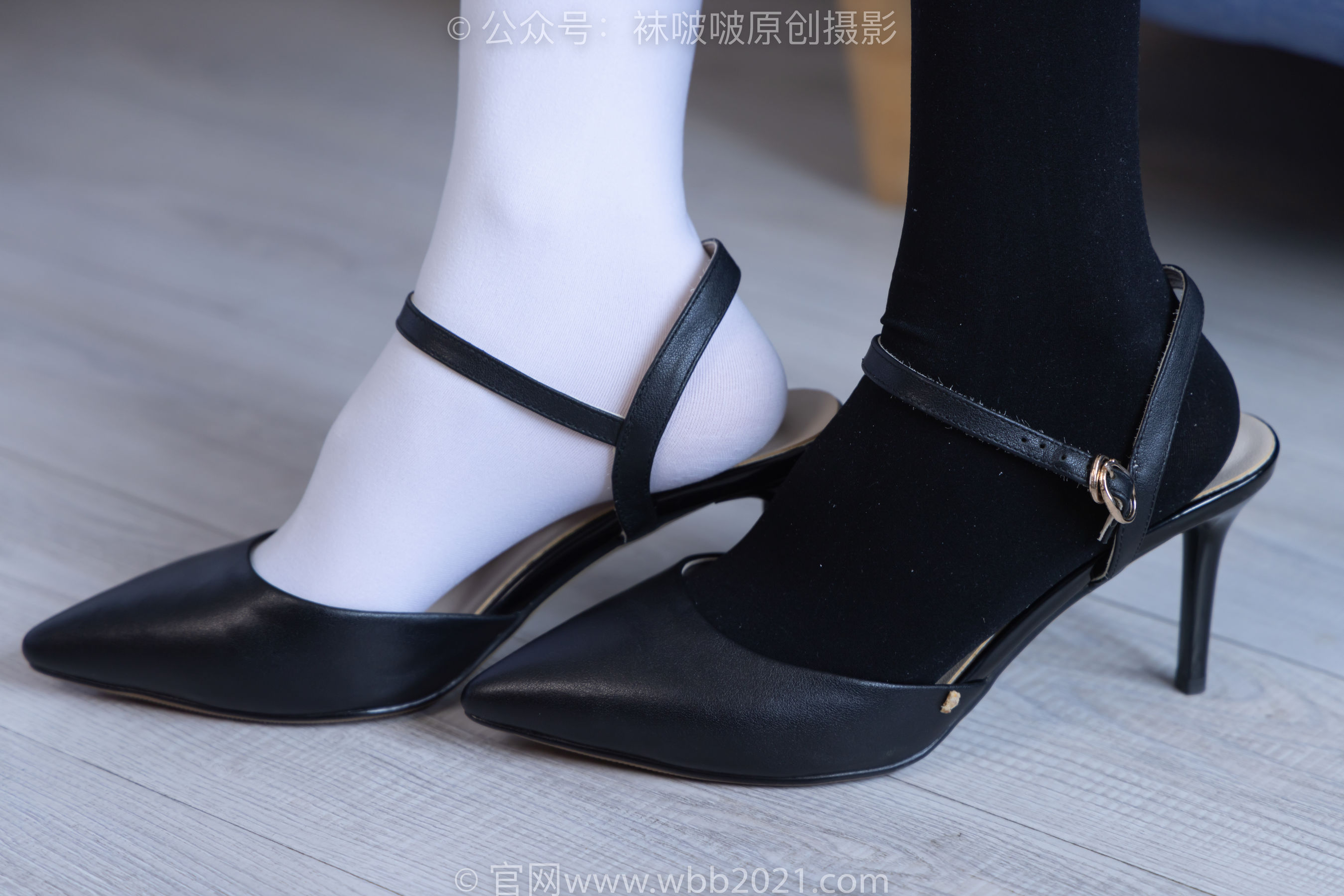 BoBoSocks袜啵啵 No.264 果冻 -高跟鞋、贝壳头板鞋、黑丝大腿袜、白丝大腿袜（179P）