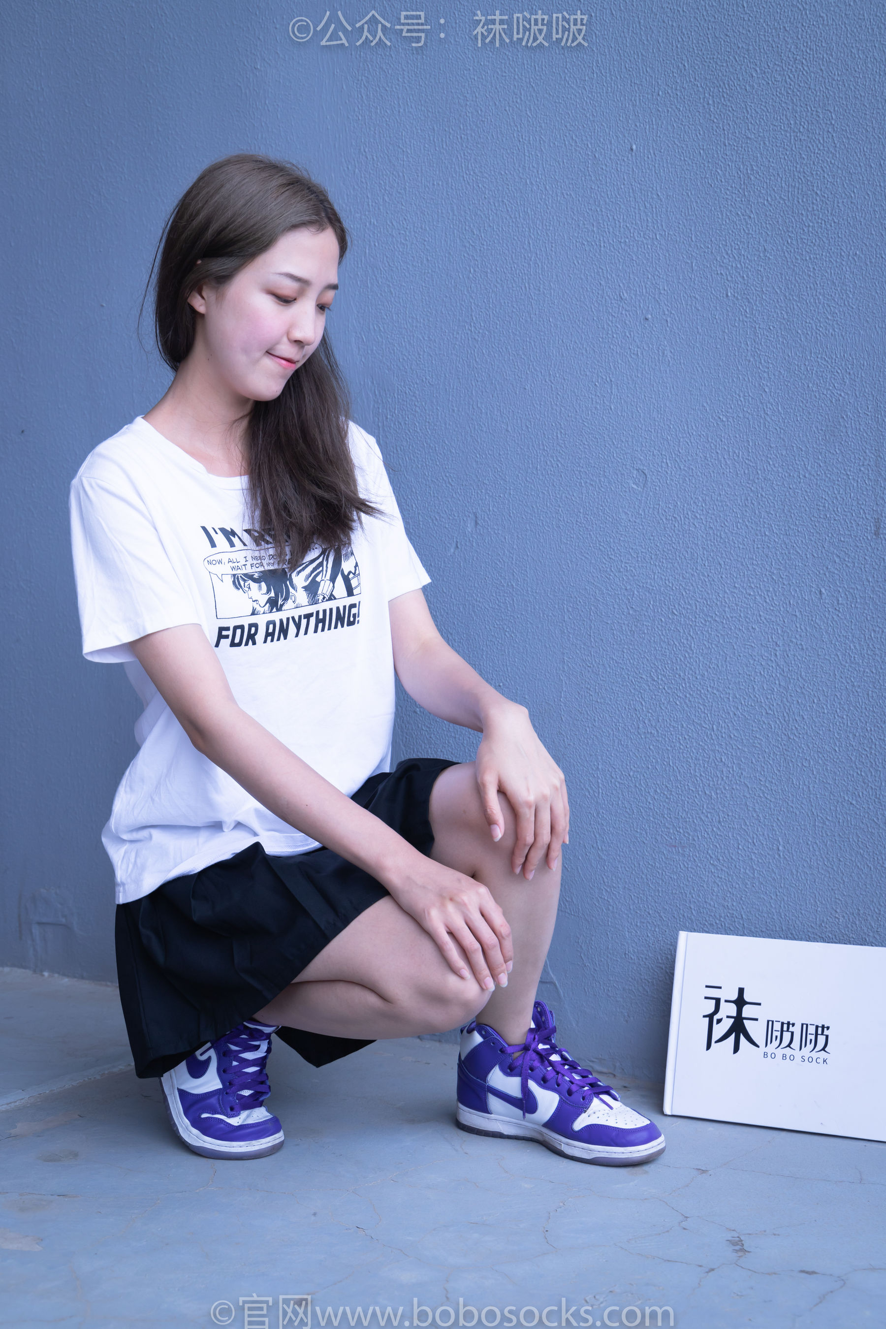 BoBoSocks袜啵啵 积分限定作品002 泡芙- AJ、白色棉质船袜、裸足（135P）