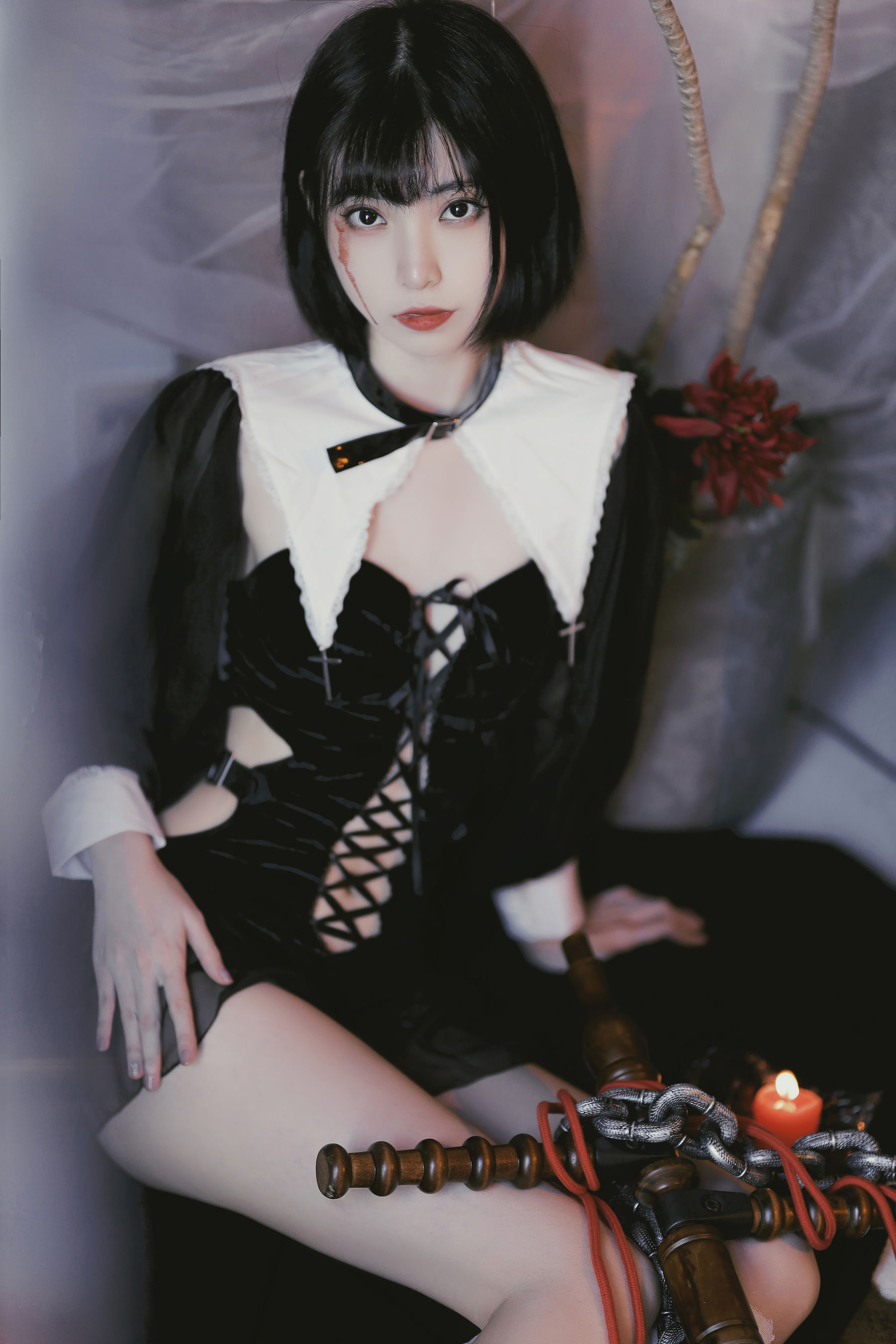 [福利COS] 许岚(叁月life) - 修女创作（37P）