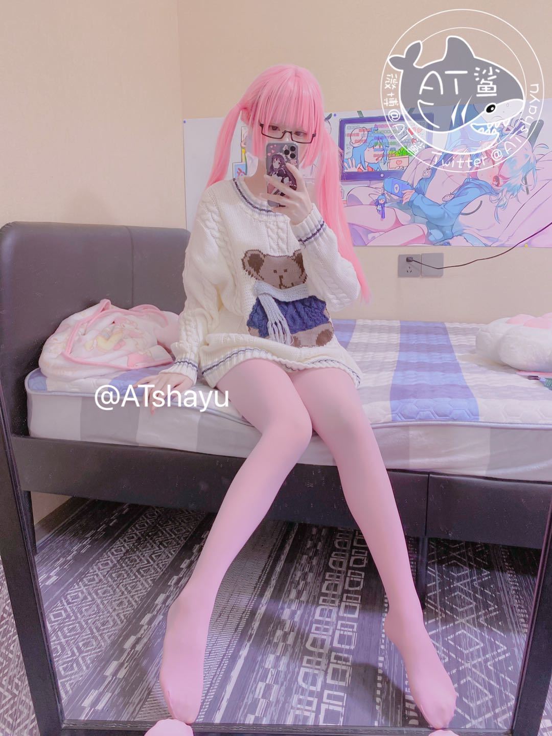 AT鲨 粉色（47P）