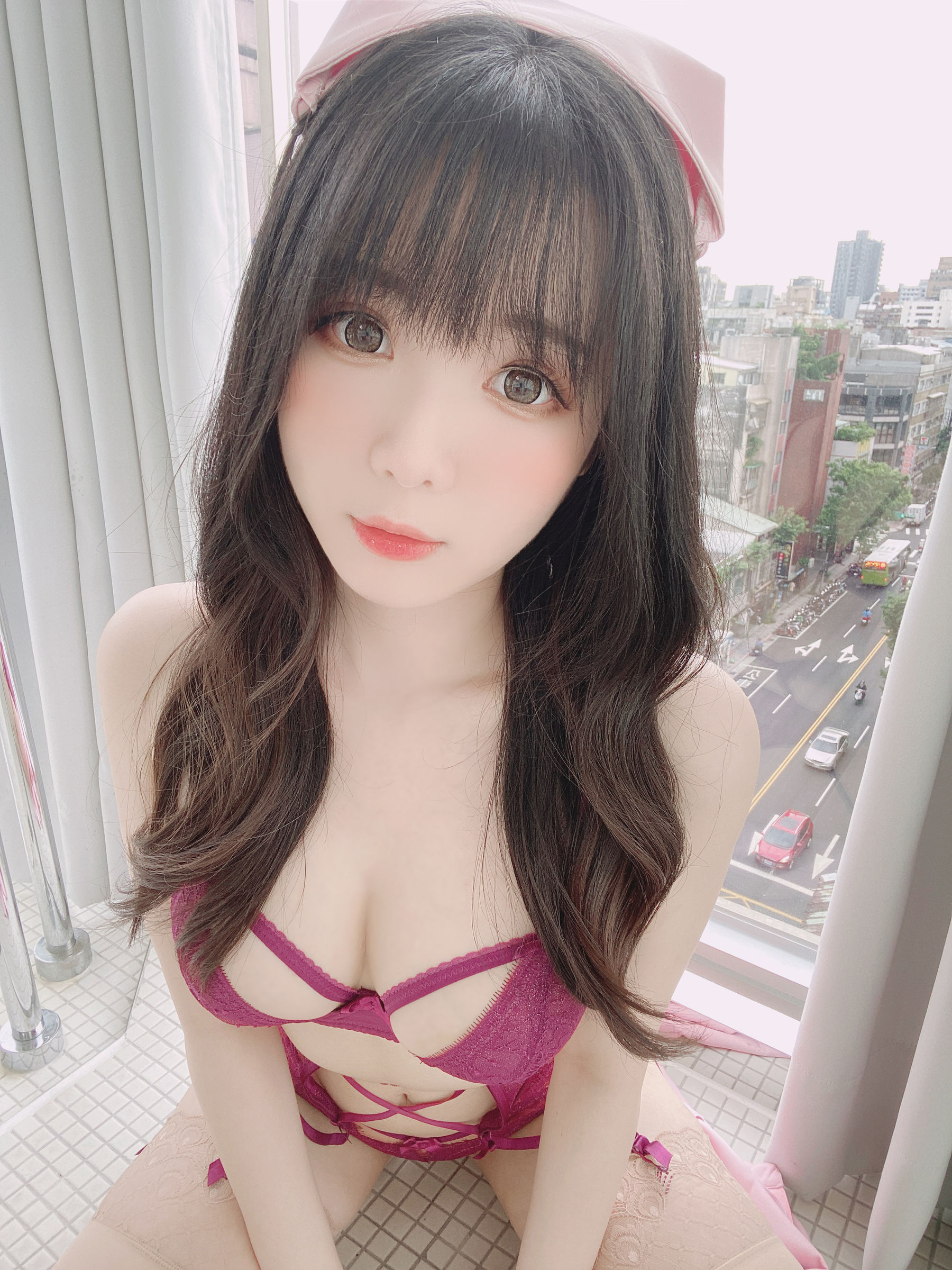 [福利COS] 微博妹纸霜月shimo - ピンクナース__（11P）-爱变色