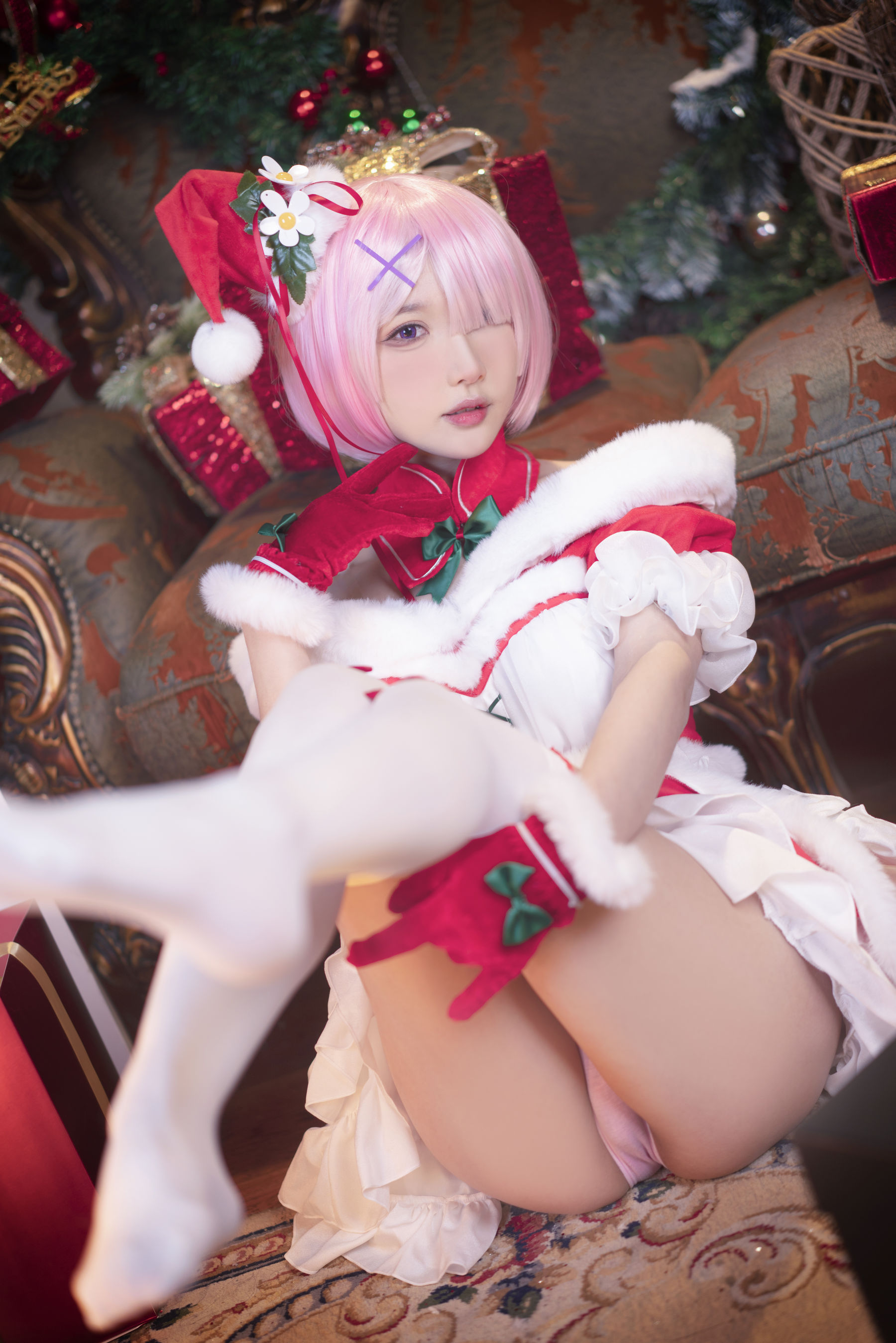 [福利COS] 动漫博主阿包也是兔娘 - 拉姆（11P）