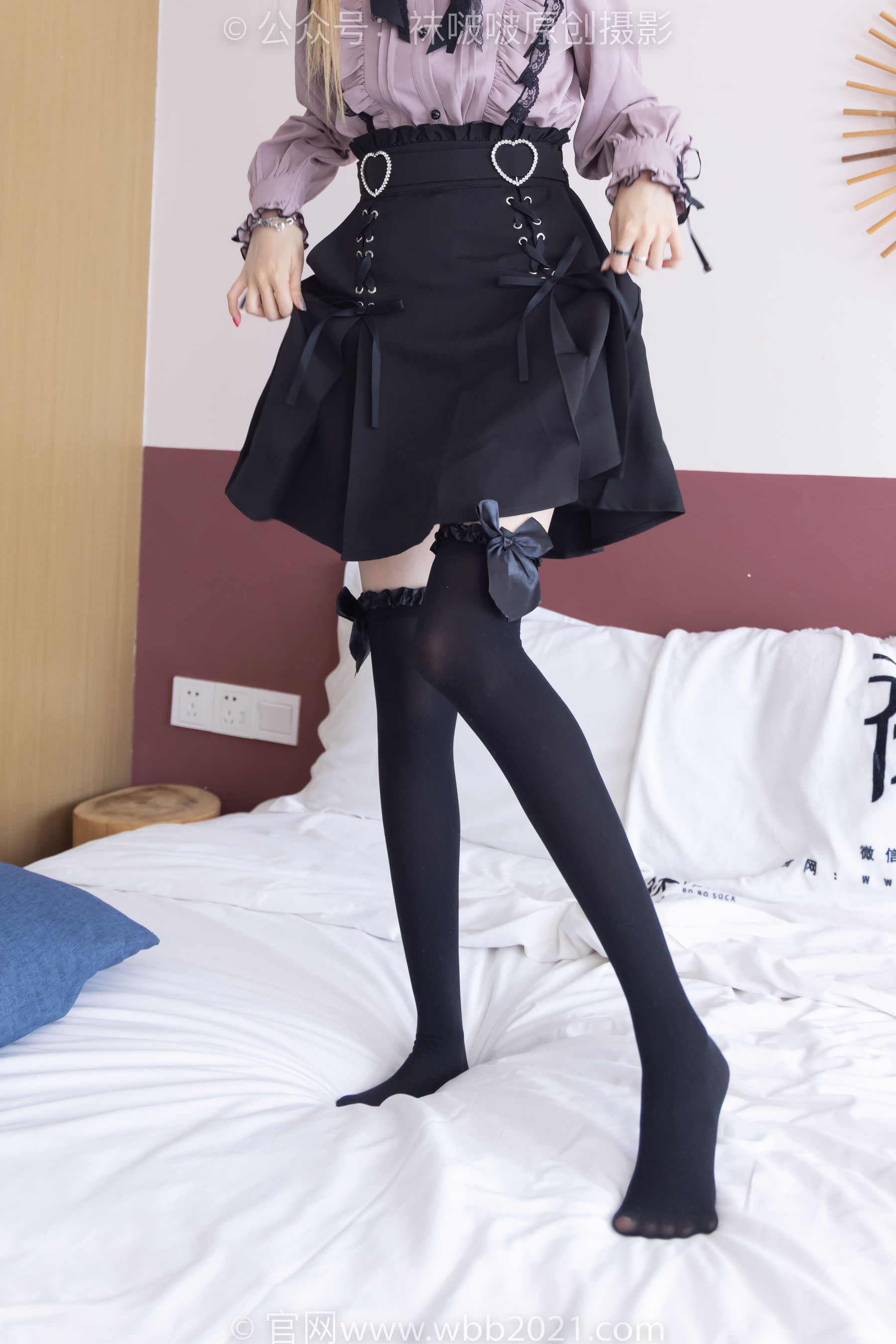 BoBoSocks袜啵啵 No.247 稚予 -皮鞋、黑丝大腿袜、地雷系女友（158P）