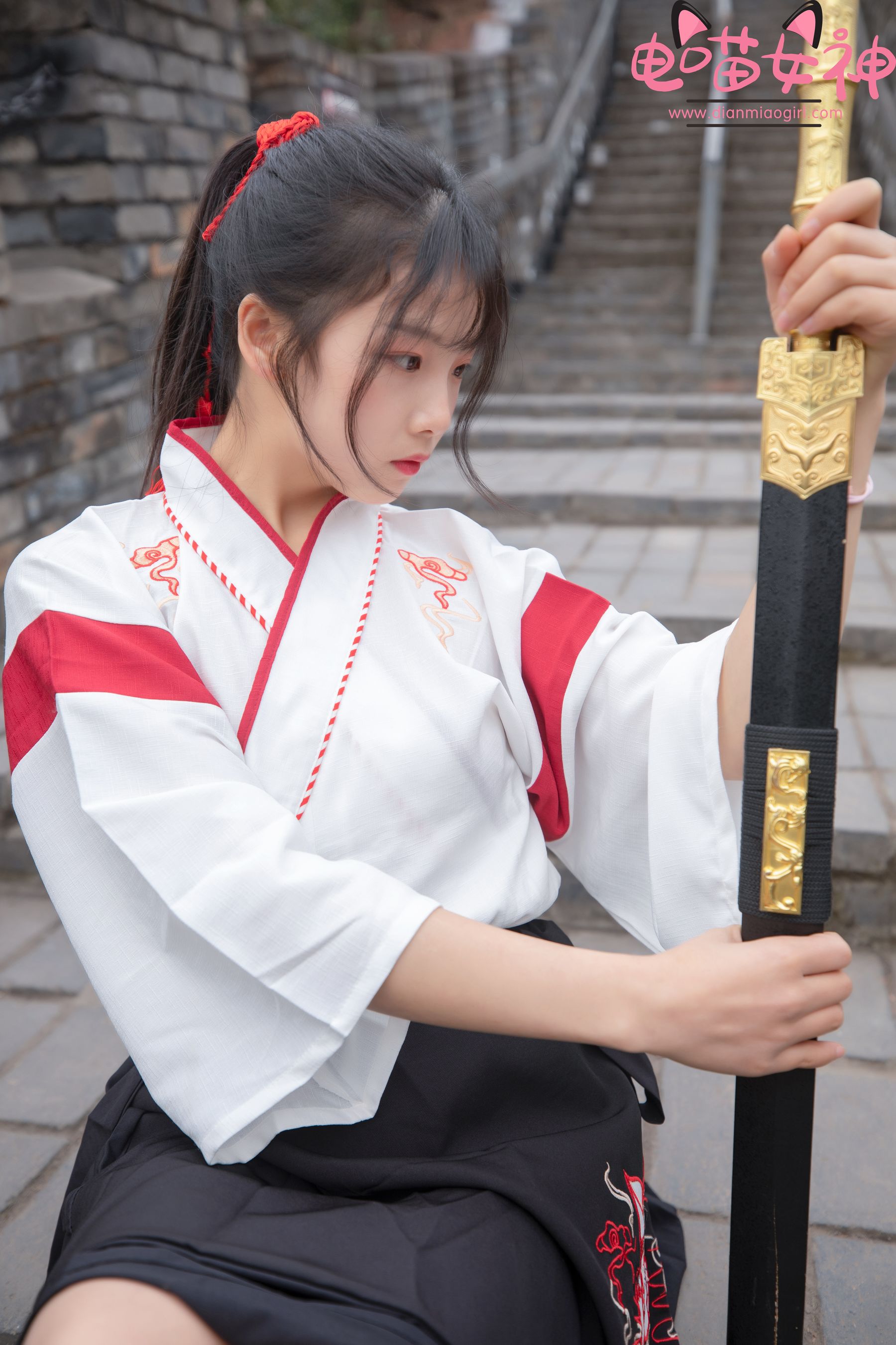 [网红COSER] 电喵女神 - 灵唯 长城古装（69P）