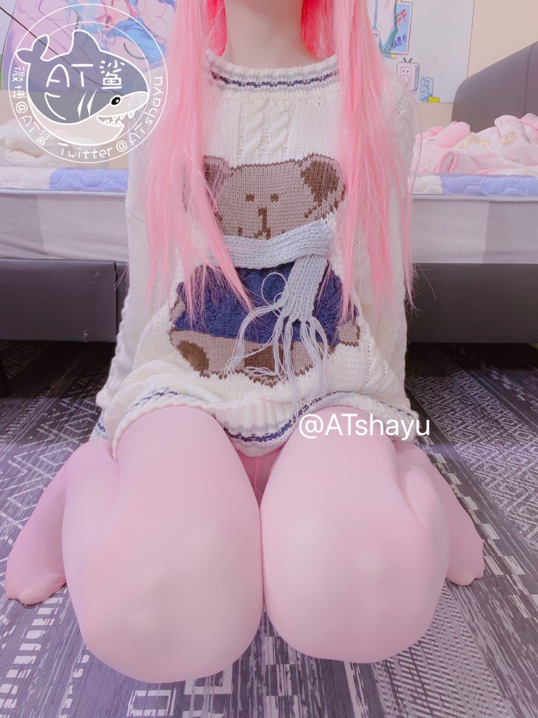 AT鲨 粉色（47P）