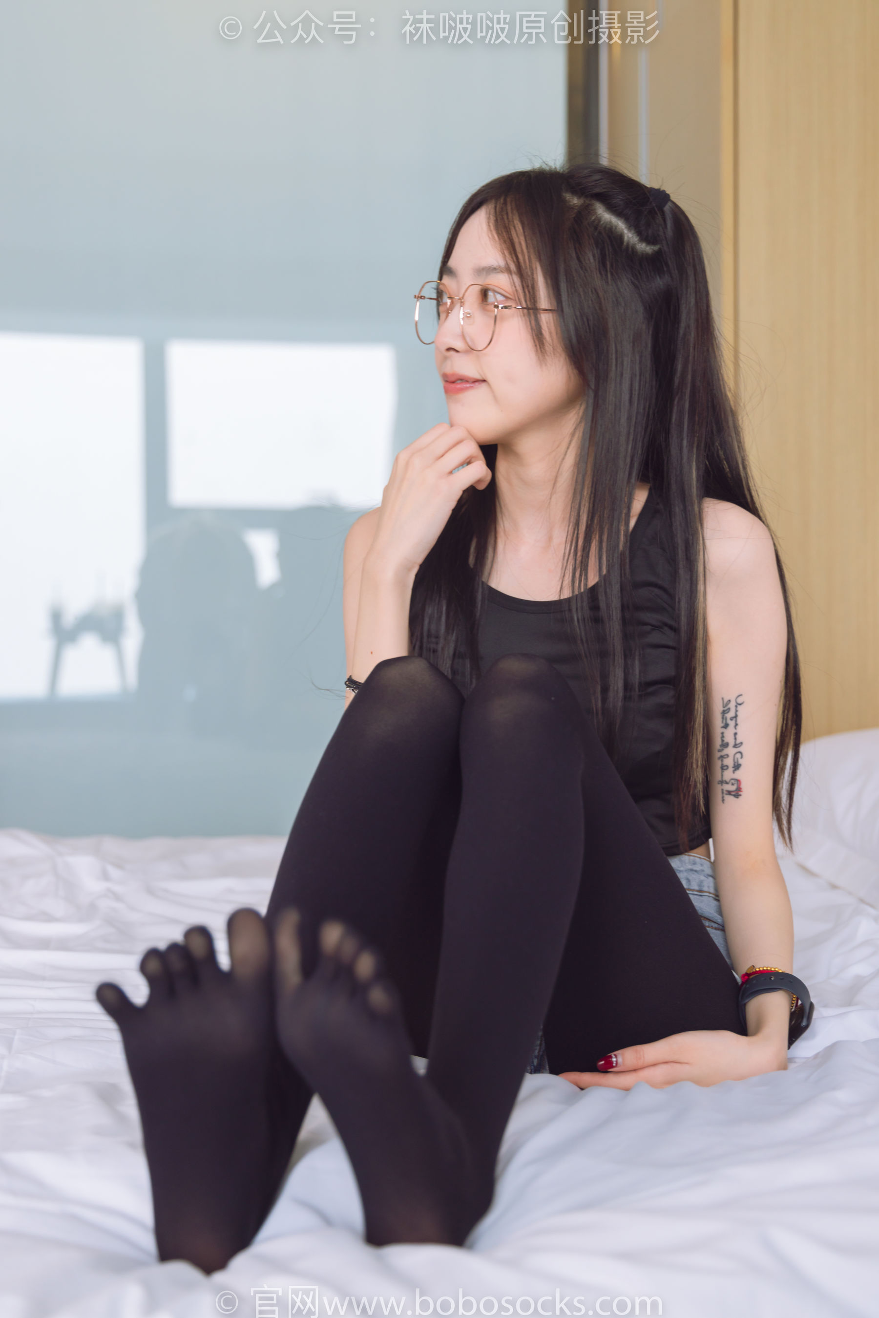 BoBoSocks袜啵啵 No.192 稚予-高跟鞋、黑色五指袜（137P）