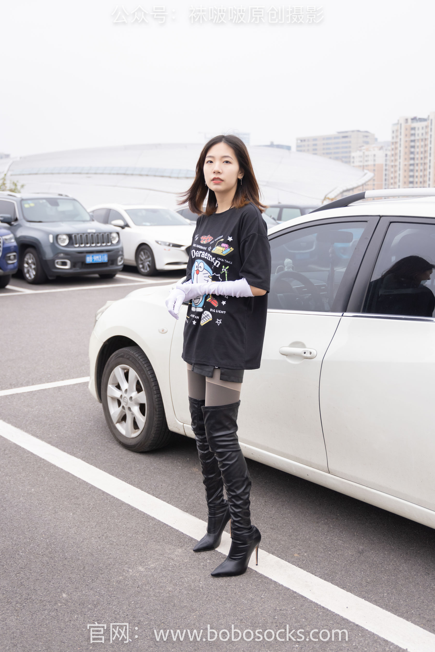 BoBoSocks袜啵啵 No.146 小甜豆-高跟长靴、黑色踩脚裤、肉丝（154P）