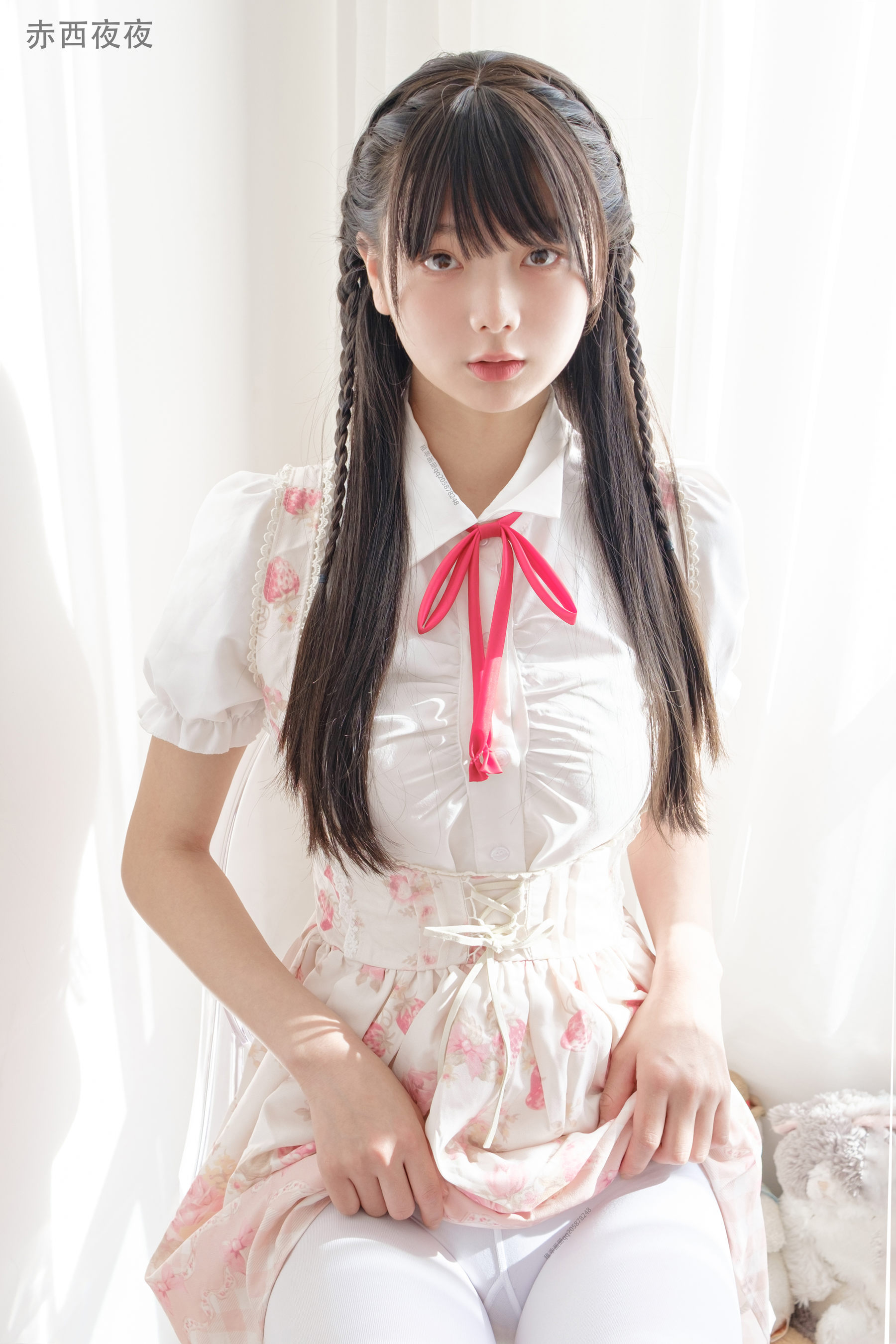 柴系小乖(稚乖画册) - 夜夜 白丝JK（81P）