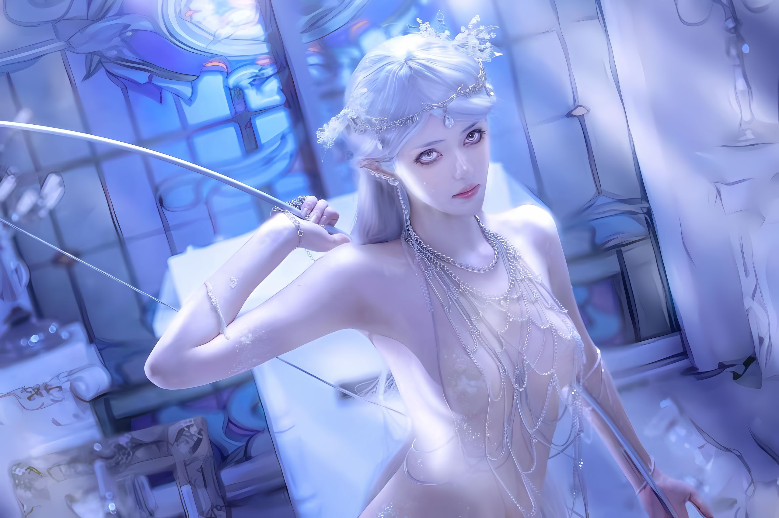 [福利COS] 动漫博主南桃Momoko - 精灵屑（13P）