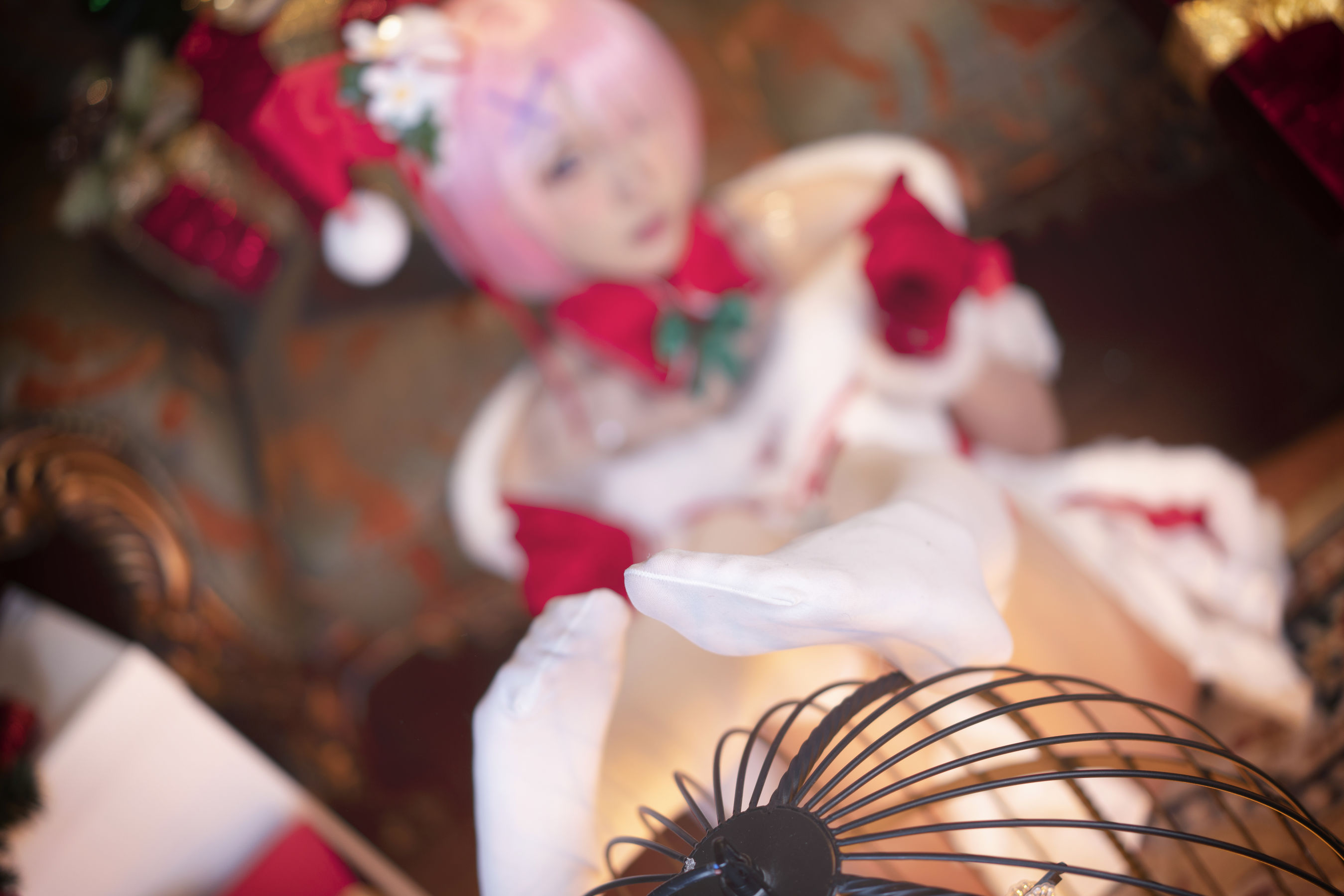 [福利COS] 动漫博主阿包也是兔娘 - 拉姆（11P）-爱变色