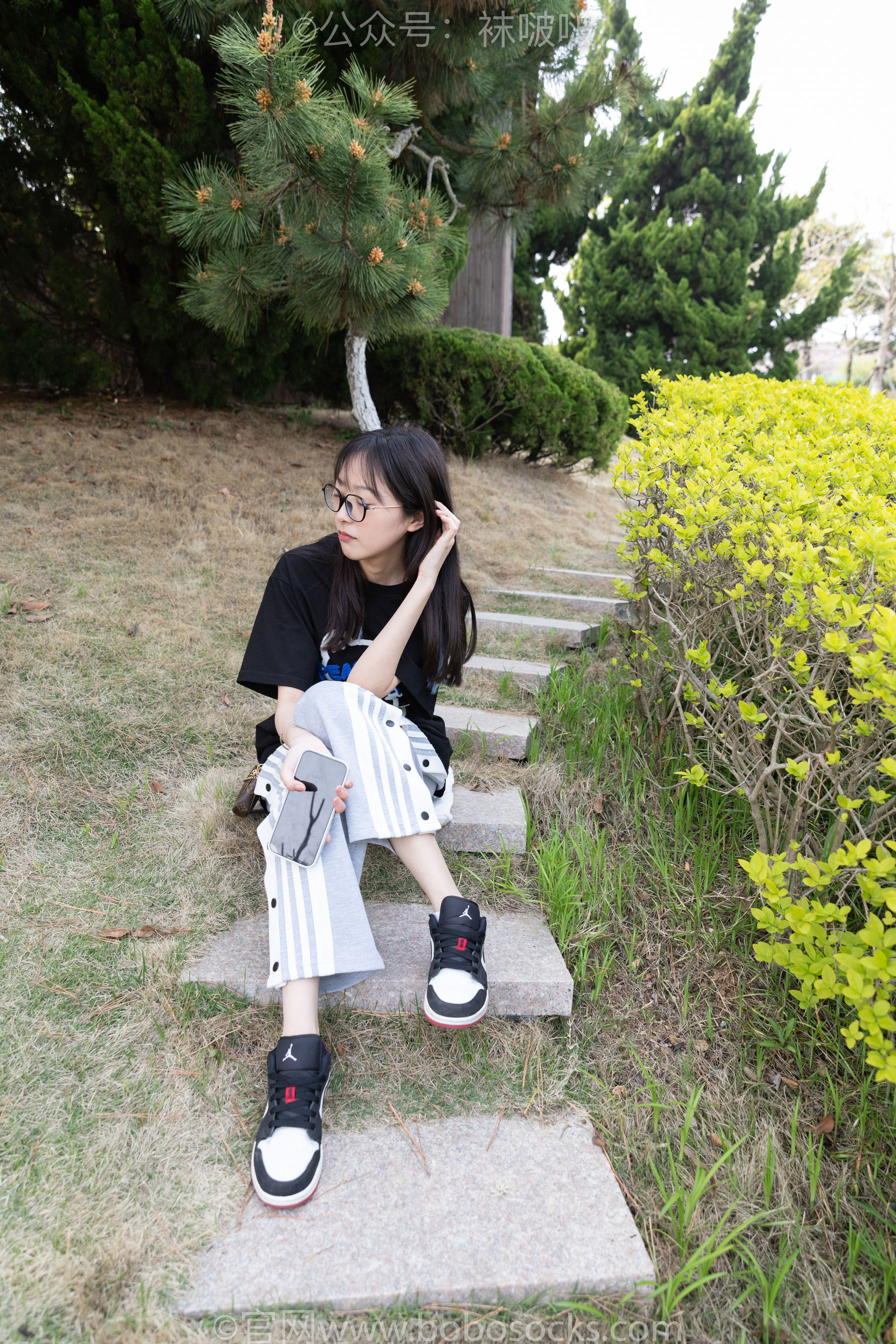 BoBoSocks袜啵啵 No.023 稚予-AJ、白色短棉袜、裸足（118P）