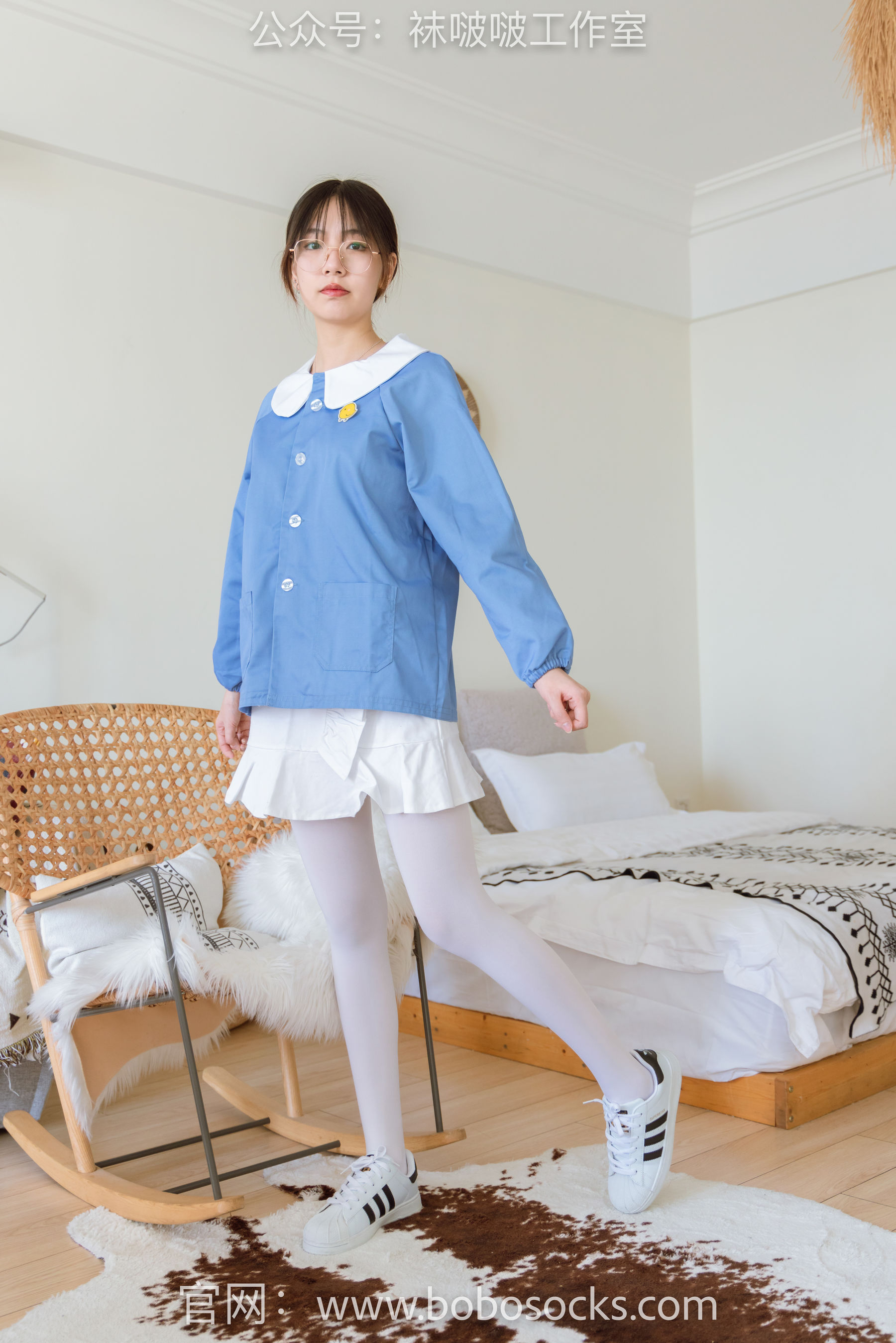 BoBoSocks袜啵啵 No.093 小甜豆-贝壳头、厚白丝（132P）