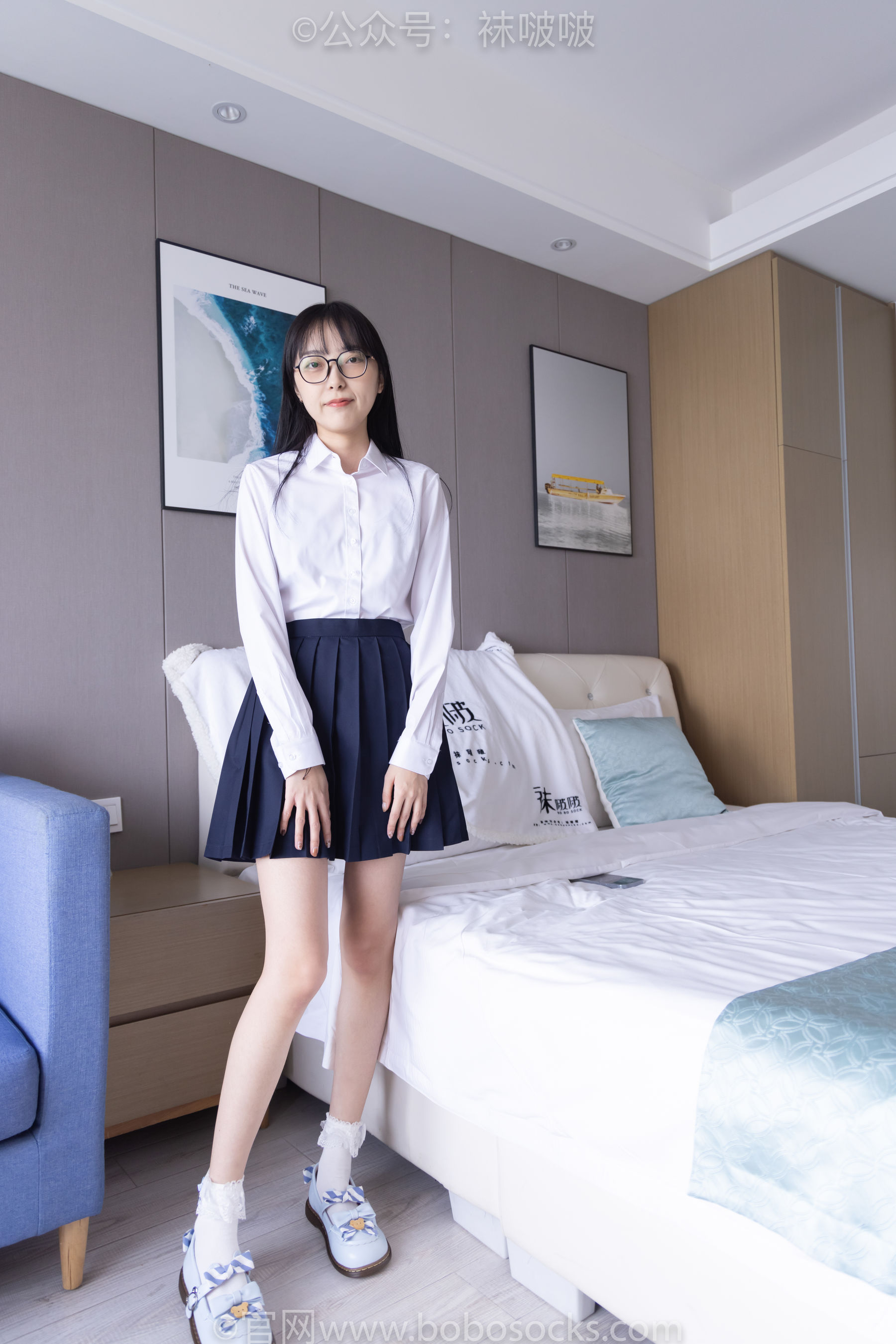 BoBoSocks袜啵啵 No.070 稚予-皮鞋、拖鞋、过膝袜、白棉袜（148P）
