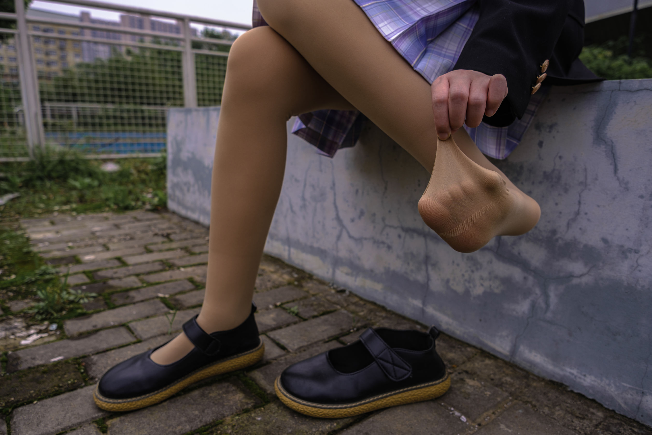 森萝财团写真 月下001 小夜 肉丝 300D 真空（74P）-爱变色