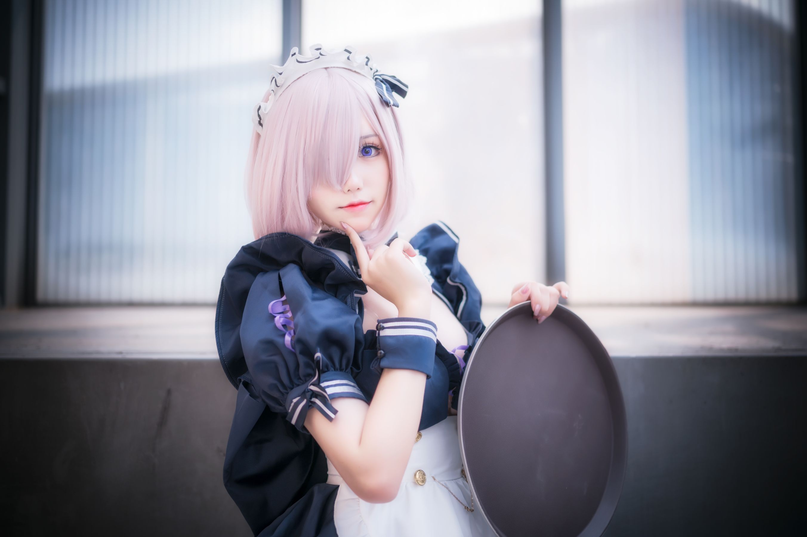 [网红COSER写真] 芋圆侑子SJ_ - 黑枪呆女仆自拍（23P）