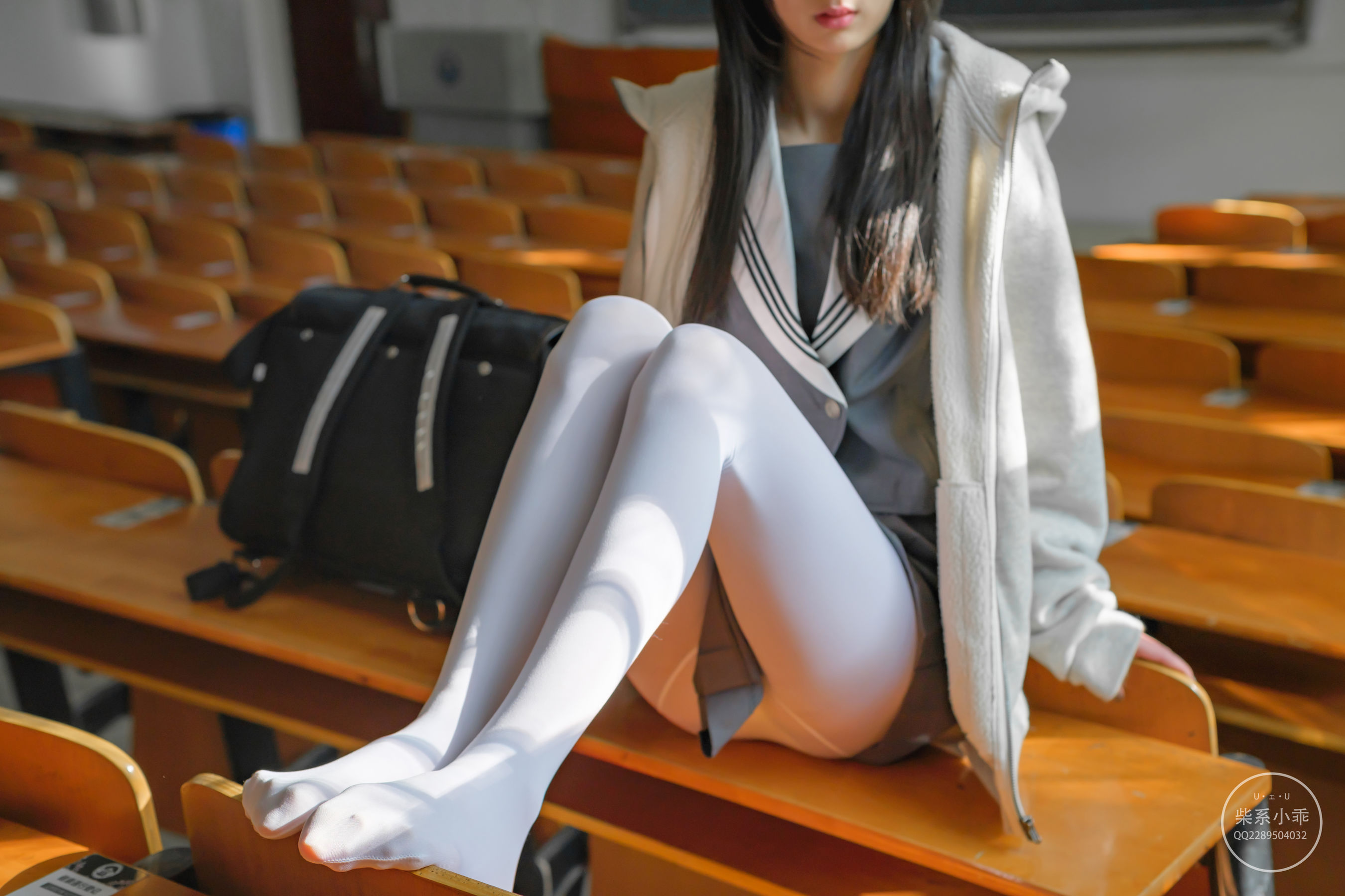 [福利COS] 柴系小乖(稚乖画册) - 夜夜 教室（61P）