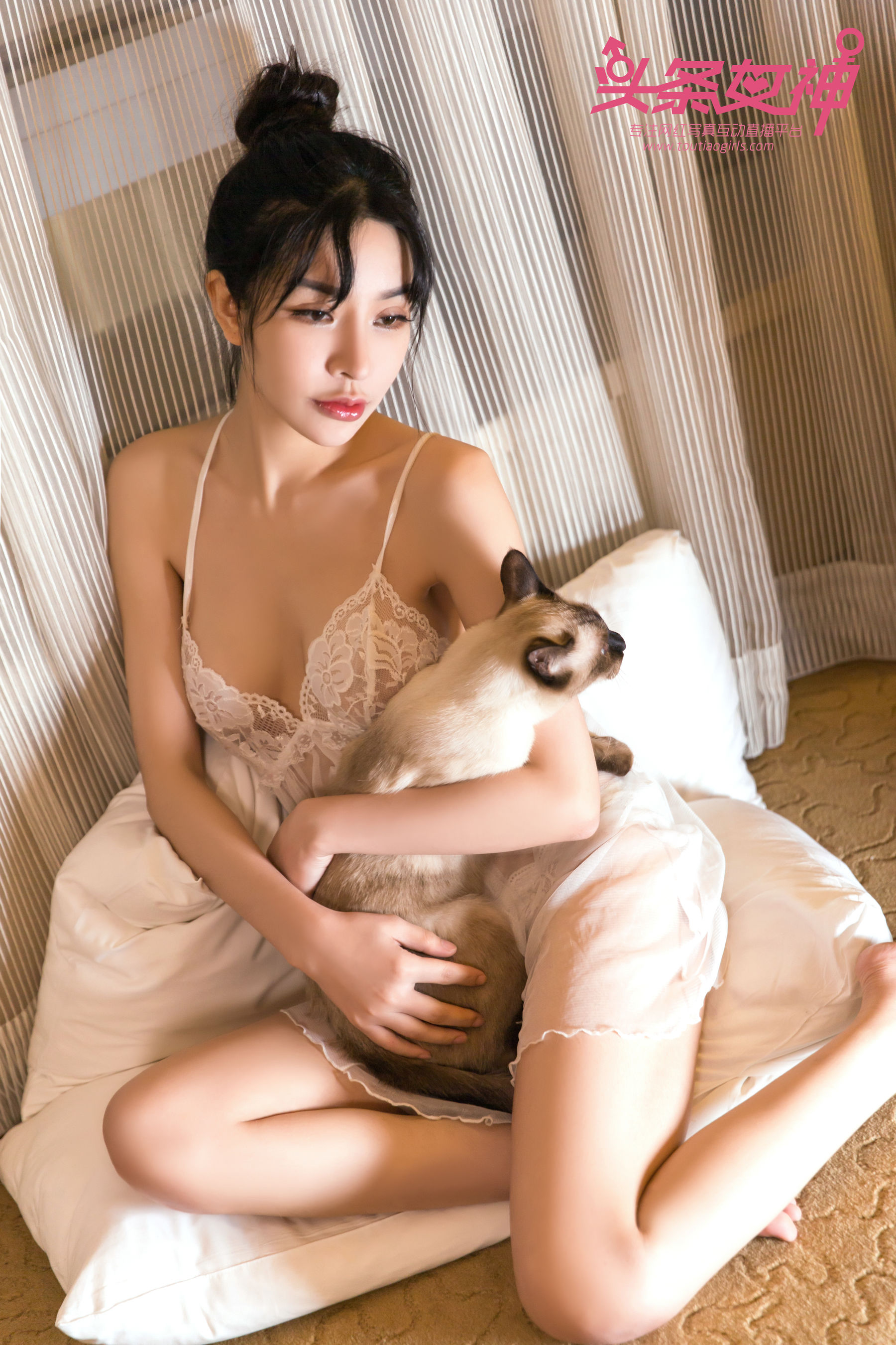 Baby《少女与猫》 [头条女神Toutiaogirls]（17P）