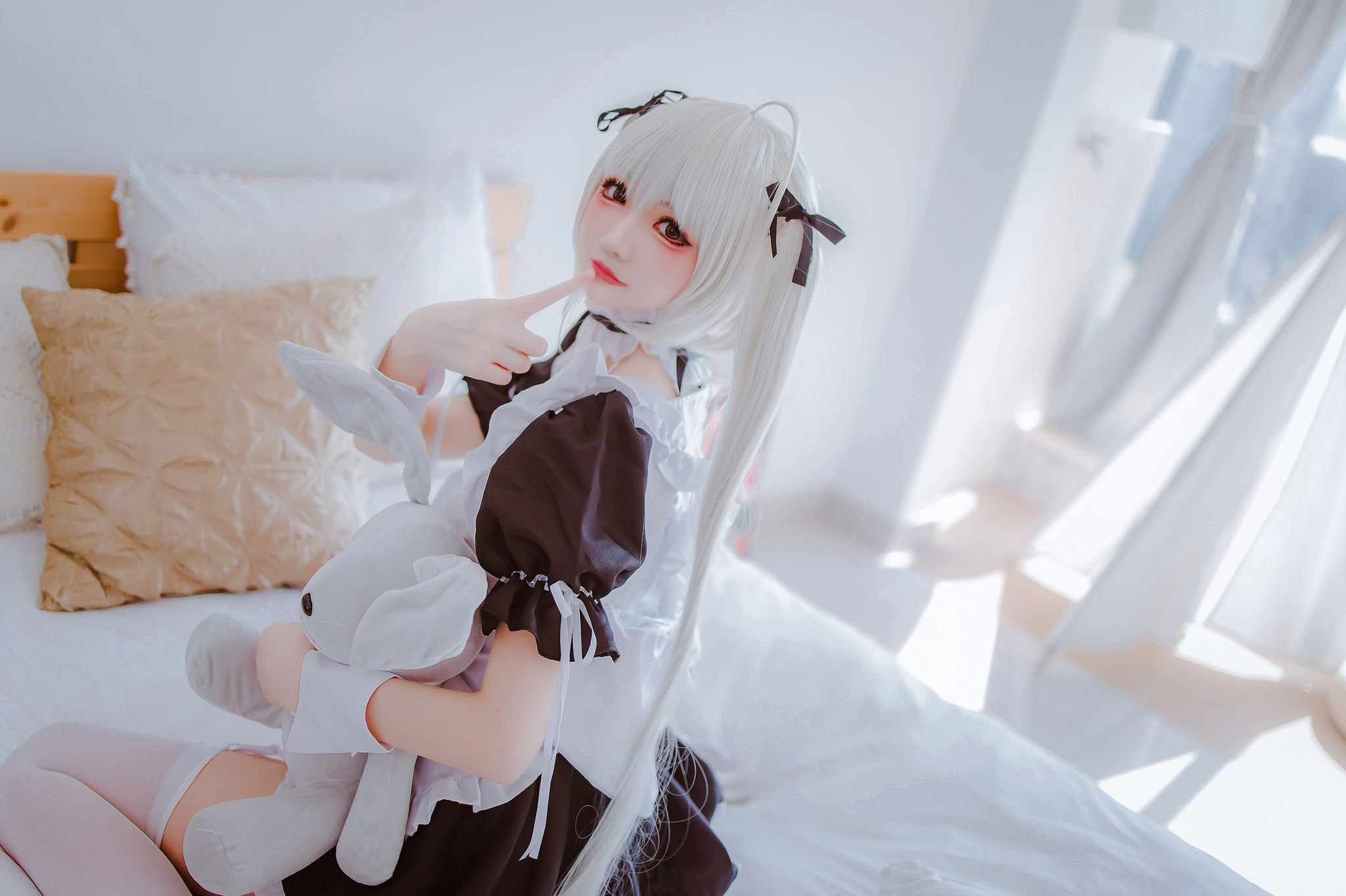 [福利COS] Coser衣衣 - 穹妹女仆（28P）