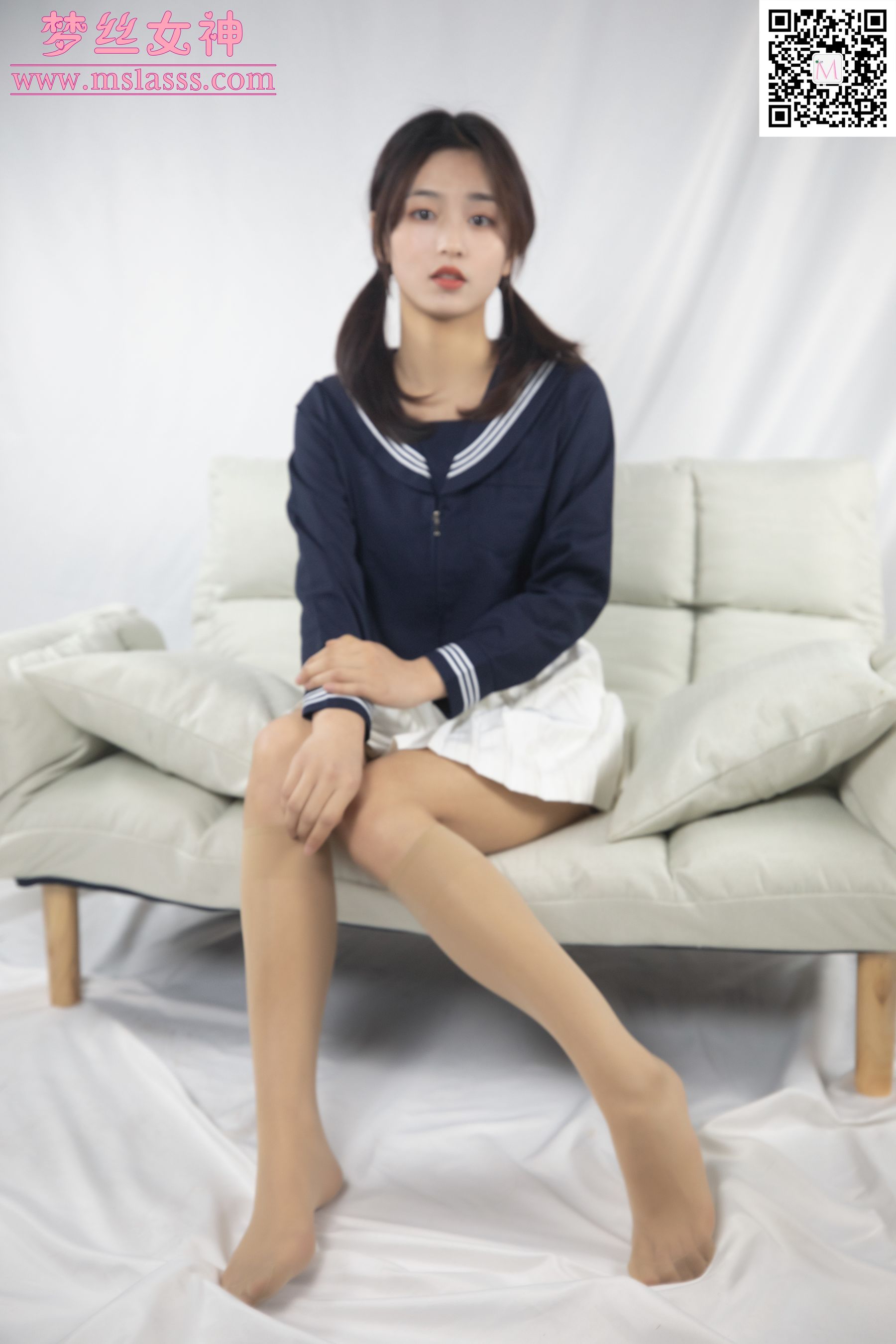 [梦丝女神MSLASS]  璇璇 长筒袜（62P）