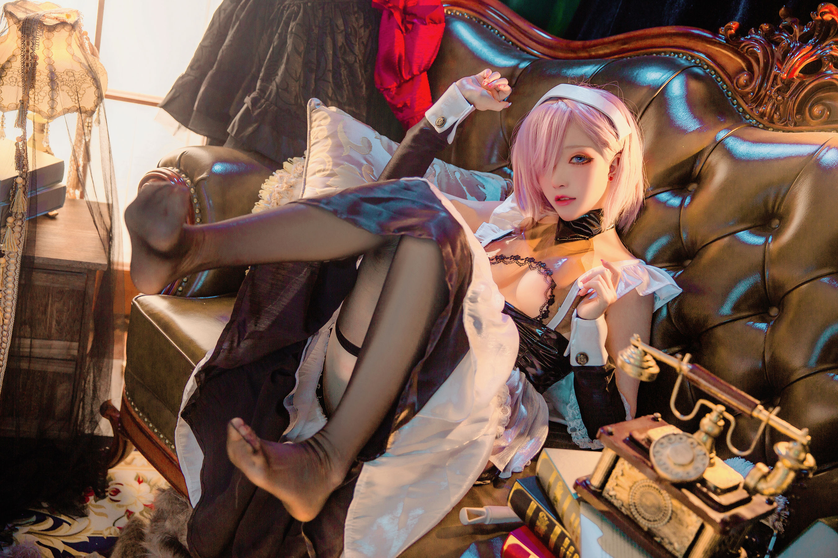 [网红COSER写真] 起司块wii写真 - 宫本武藏 女仆（51P）