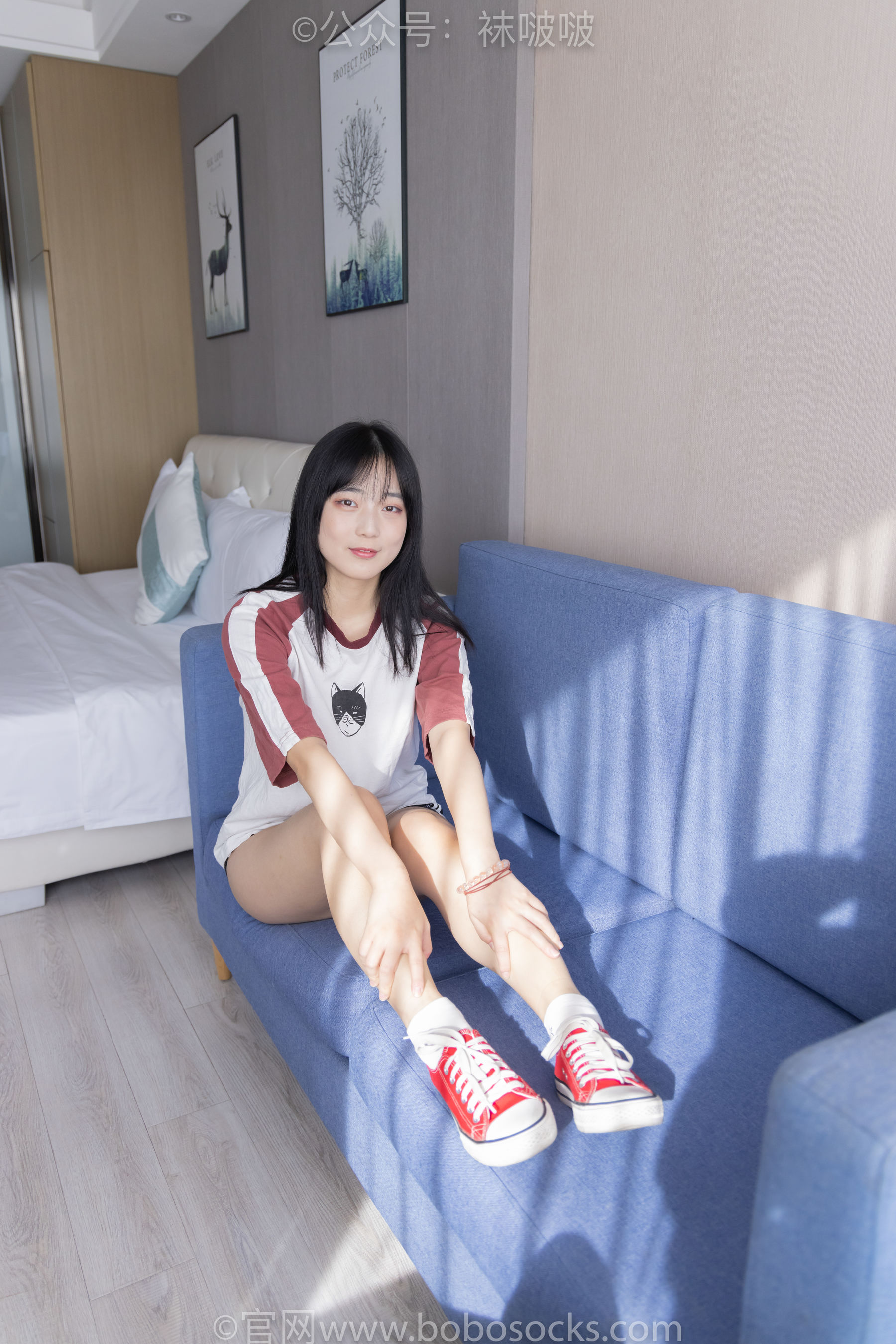 BoBoSocks袜啵啵 No.036 菠萝-帆布鞋、白棉袜、裸足（135P）