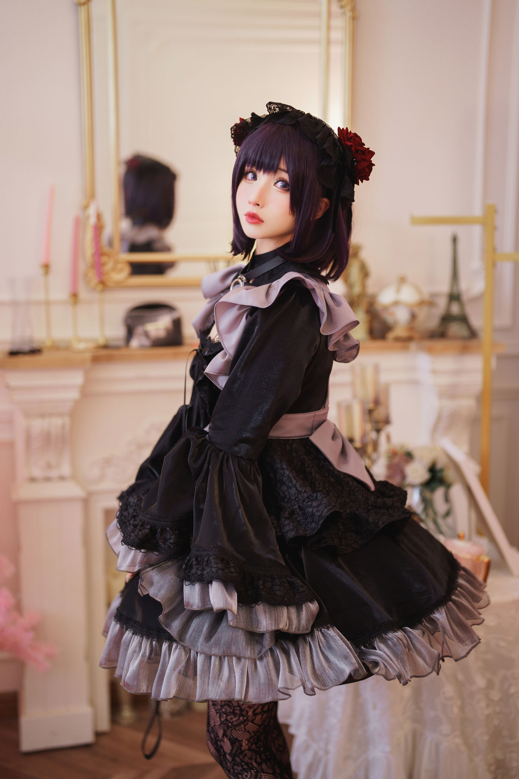 [福利COS] COS福利rioko凉凉子(肉扣热热子) - 黑江雫 耻辱俱乐部 小雫（40P）