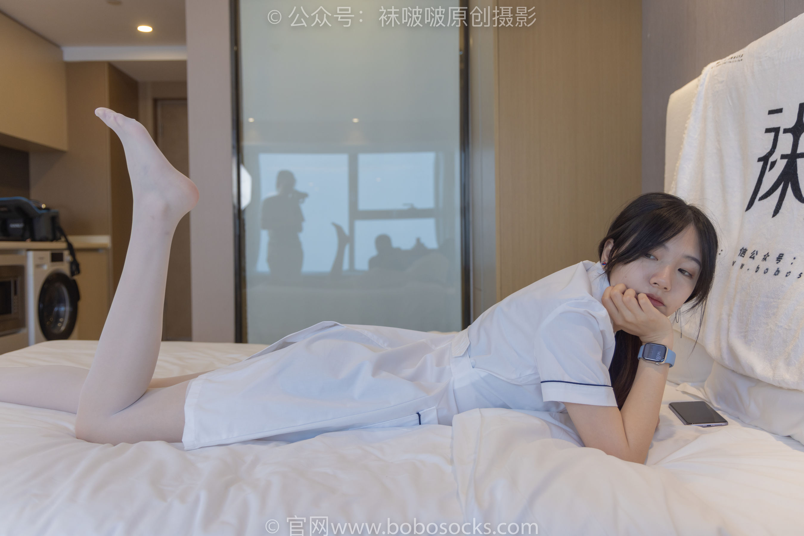 BoBoSocks袜啵啵 No.206 小甜豆 -绑带凉鞋、白丝大腿袜、小护士服（142P）