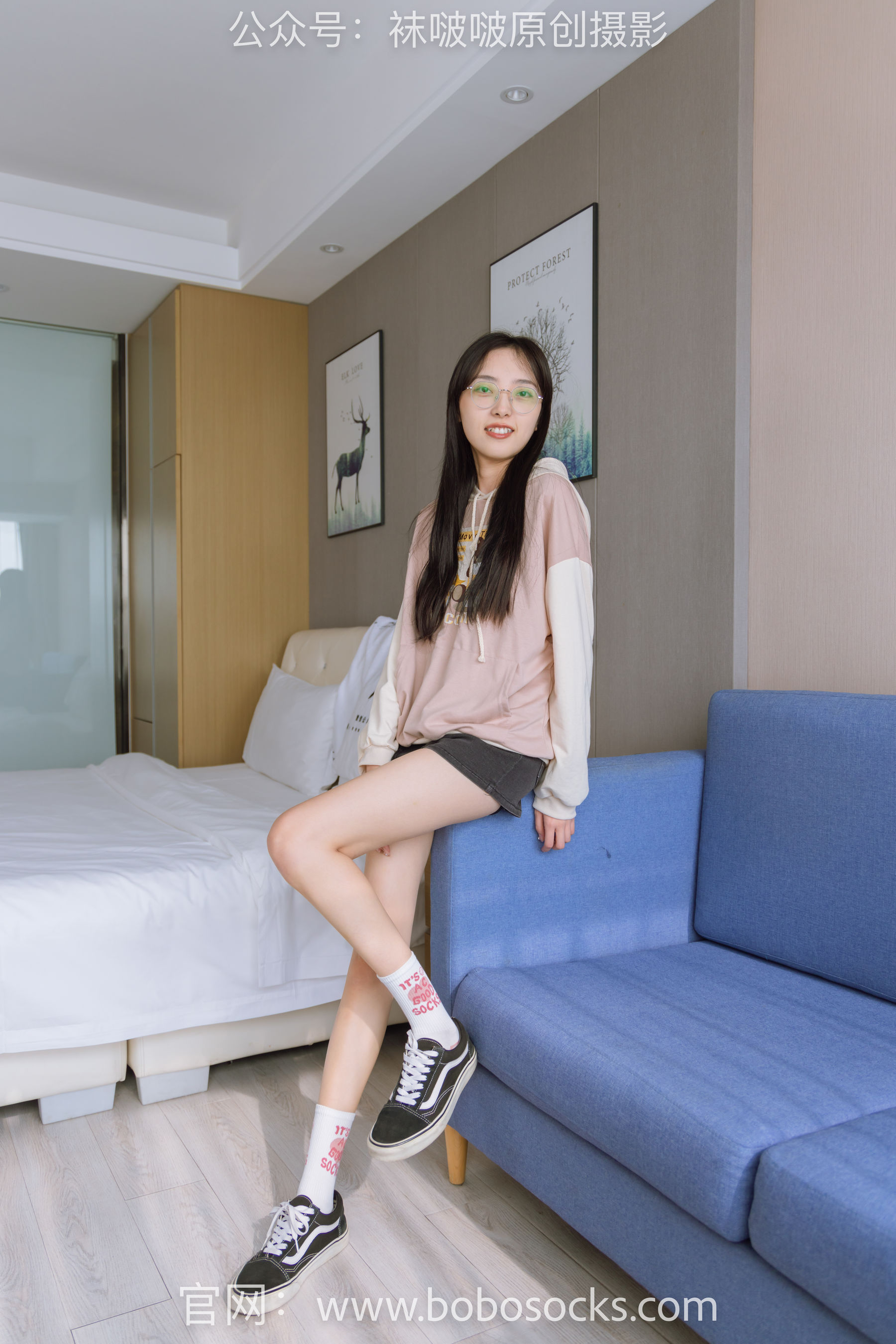BoBoSocks袜啵啵 No.143 稚予-匡威板鞋、vans帆布鞋、两双白棉袜（165P）