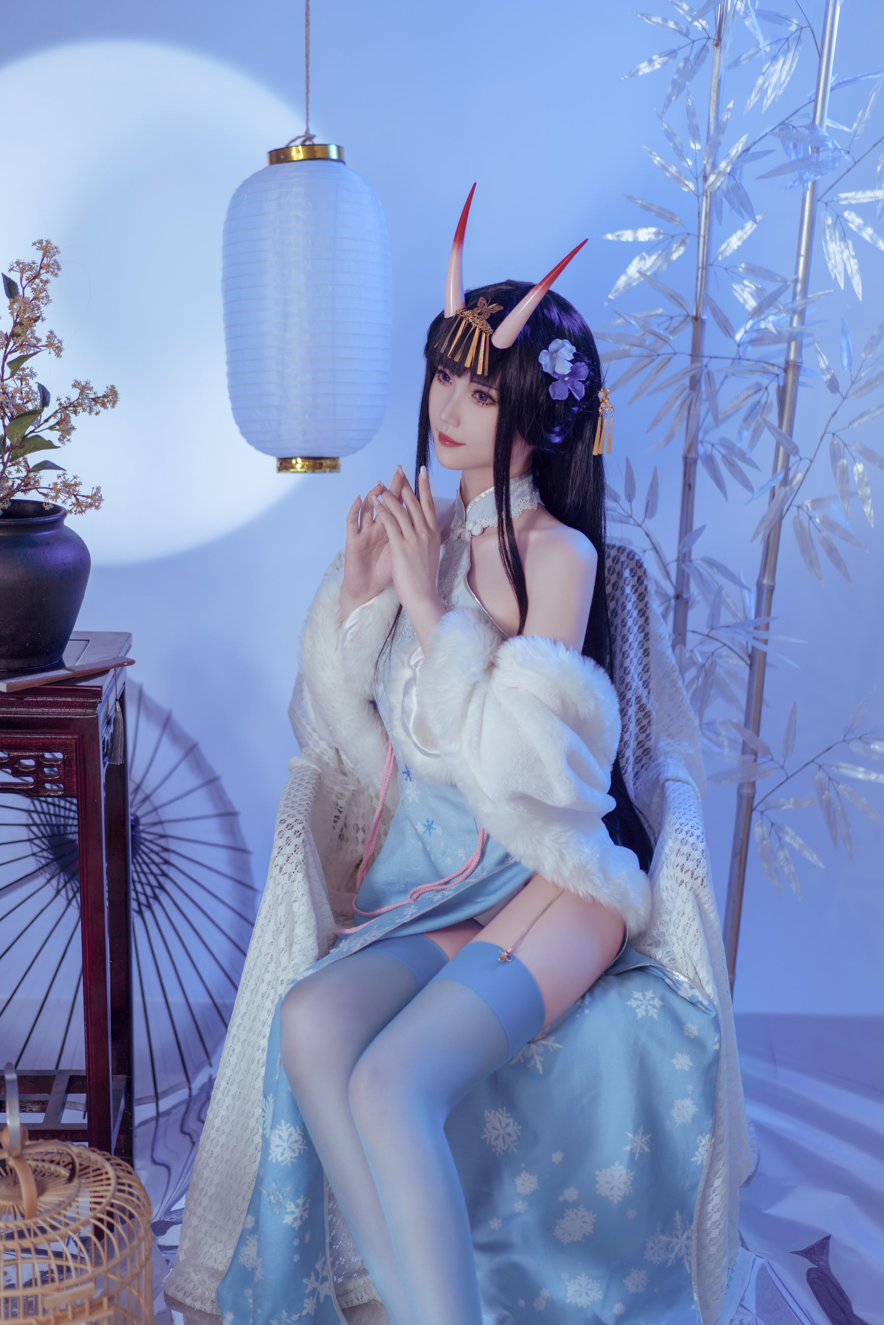 [网红COS] 花兮_honoka - 能代 冬雪沁香（12P）