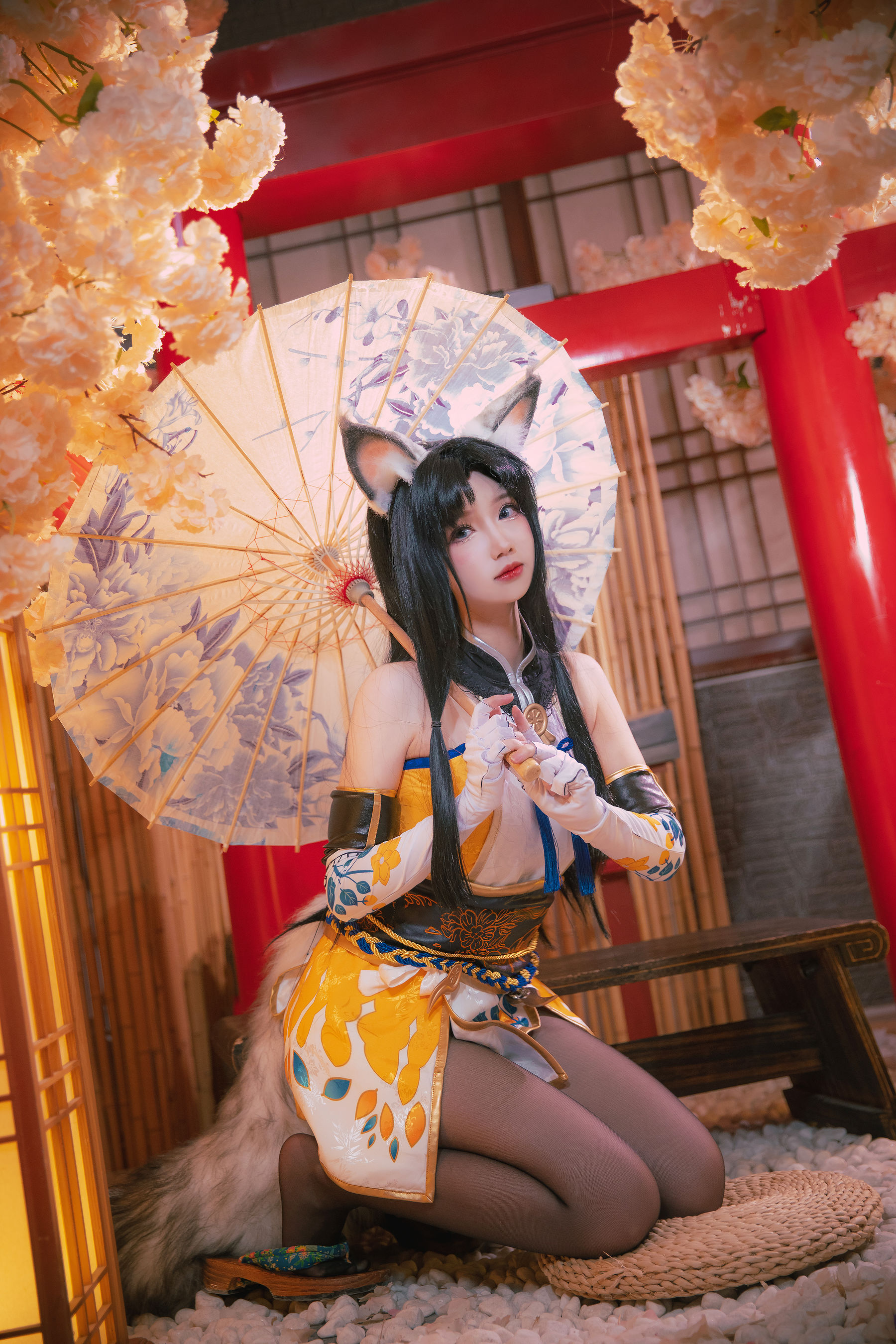 [福利COS] 动漫博主雪晴Astra - 永劫无间 黑丝胡桃（12P）