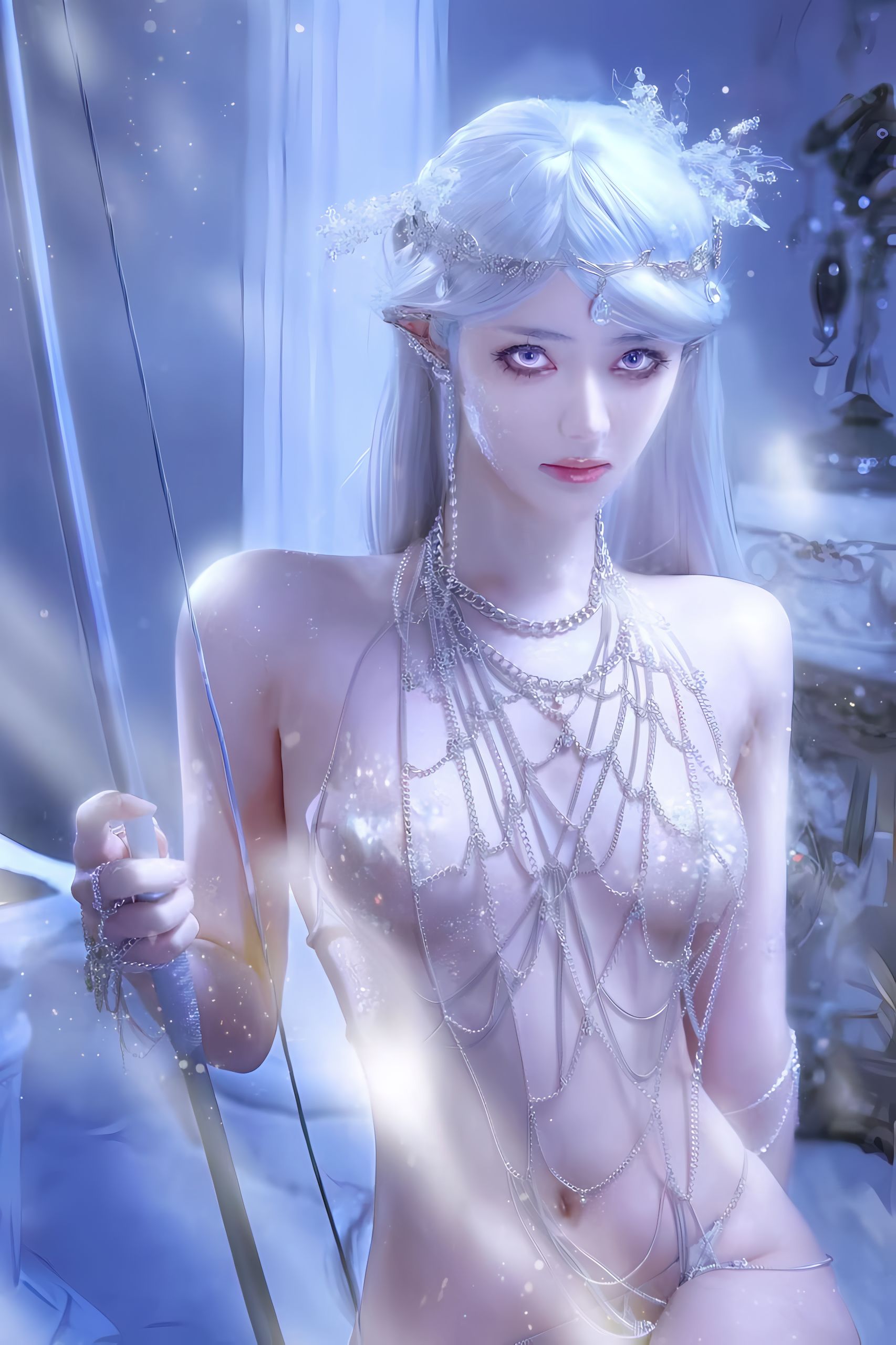 [福利COS] 动漫博主南桃Momoko - 精灵屑（13P）