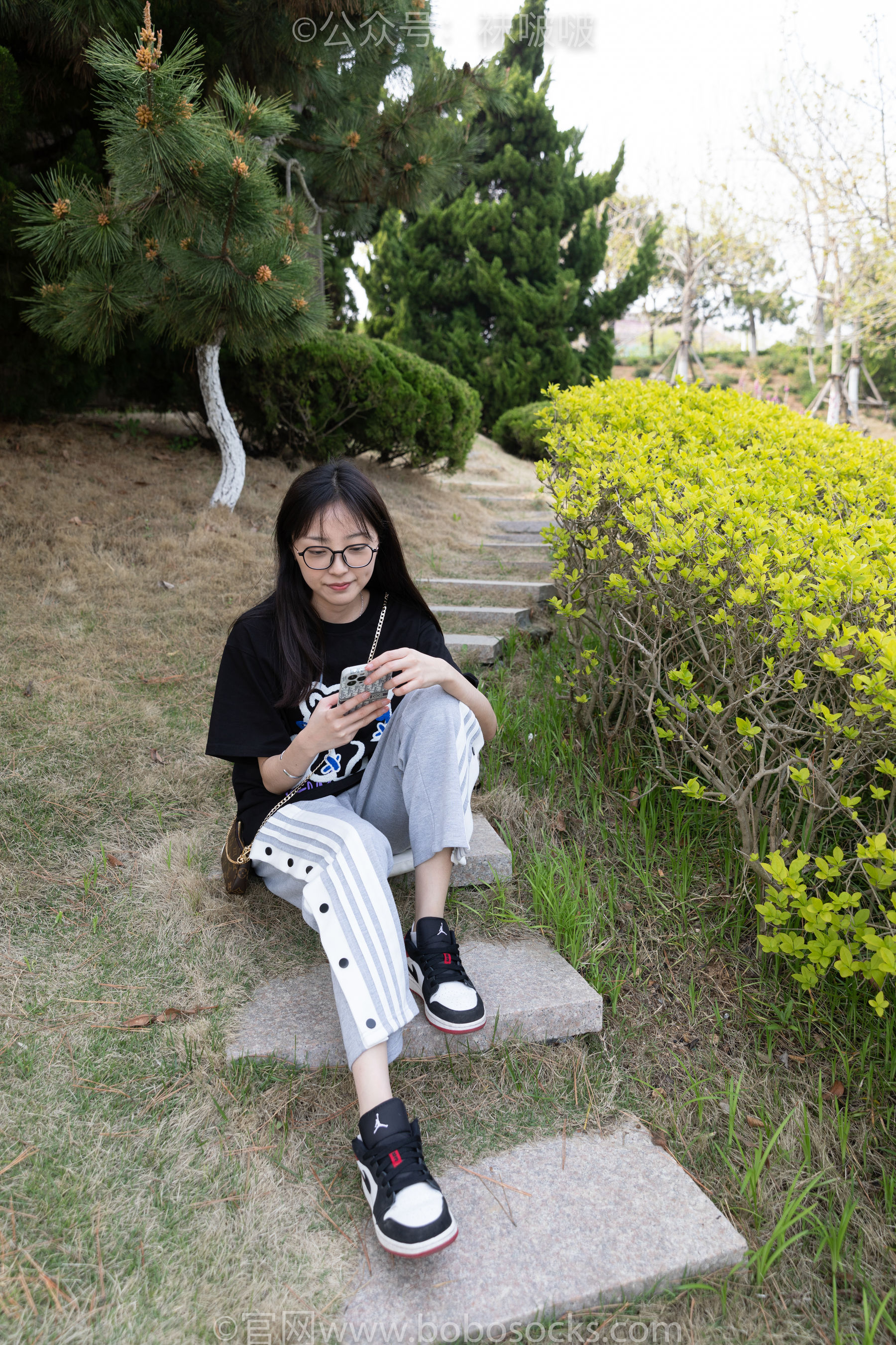 BoBoSocks袜啵啵 No.023 稚予-AJ、白色短棉袜、裸足（118P）