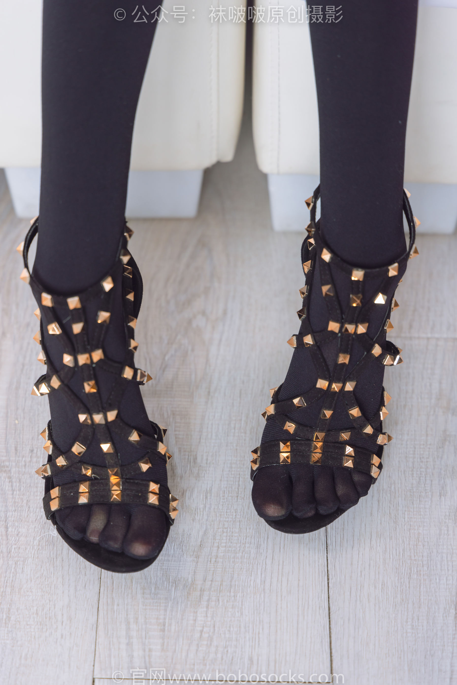 BoBoSocks袜啵啵 No.192 稚予-高跟鞋、黑色五指袜（137P）