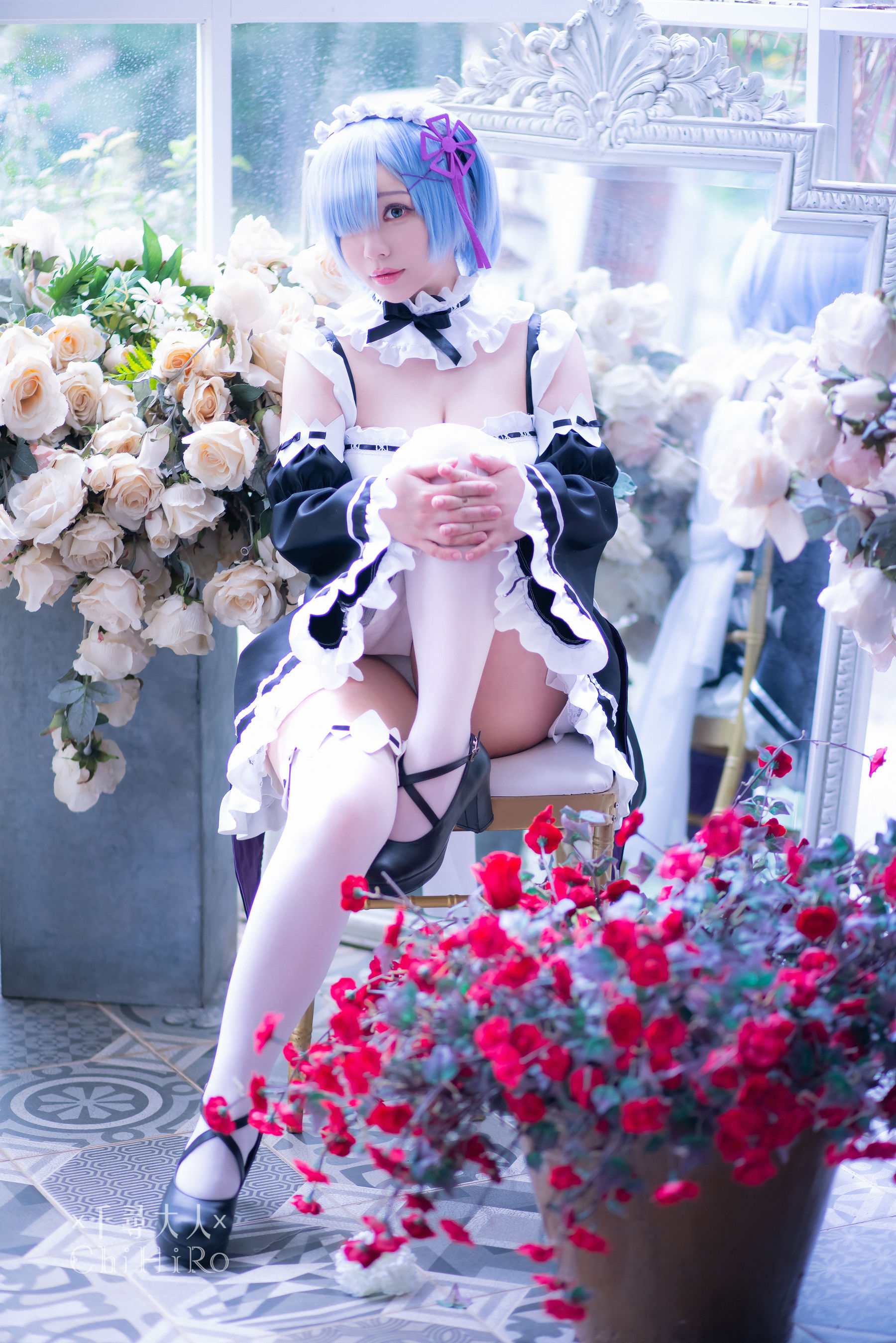 [福利COS] Cos妹子千寻 - 蕾姆Rem（70P）