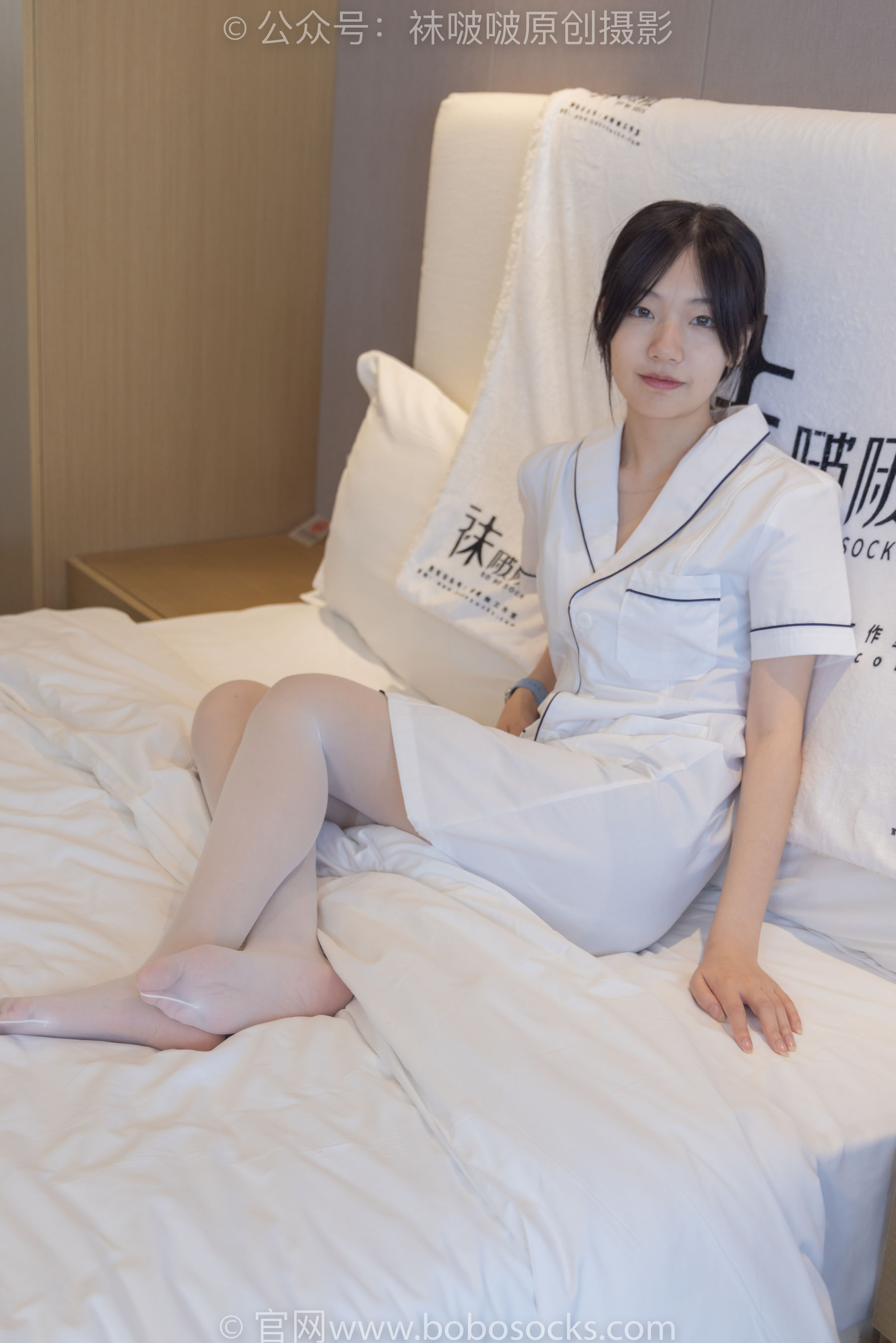 BoBoSocks袜啵啵 No.206 小甜豆 -绑带凉鞋、白丝大腿袜、小护士服（142P）