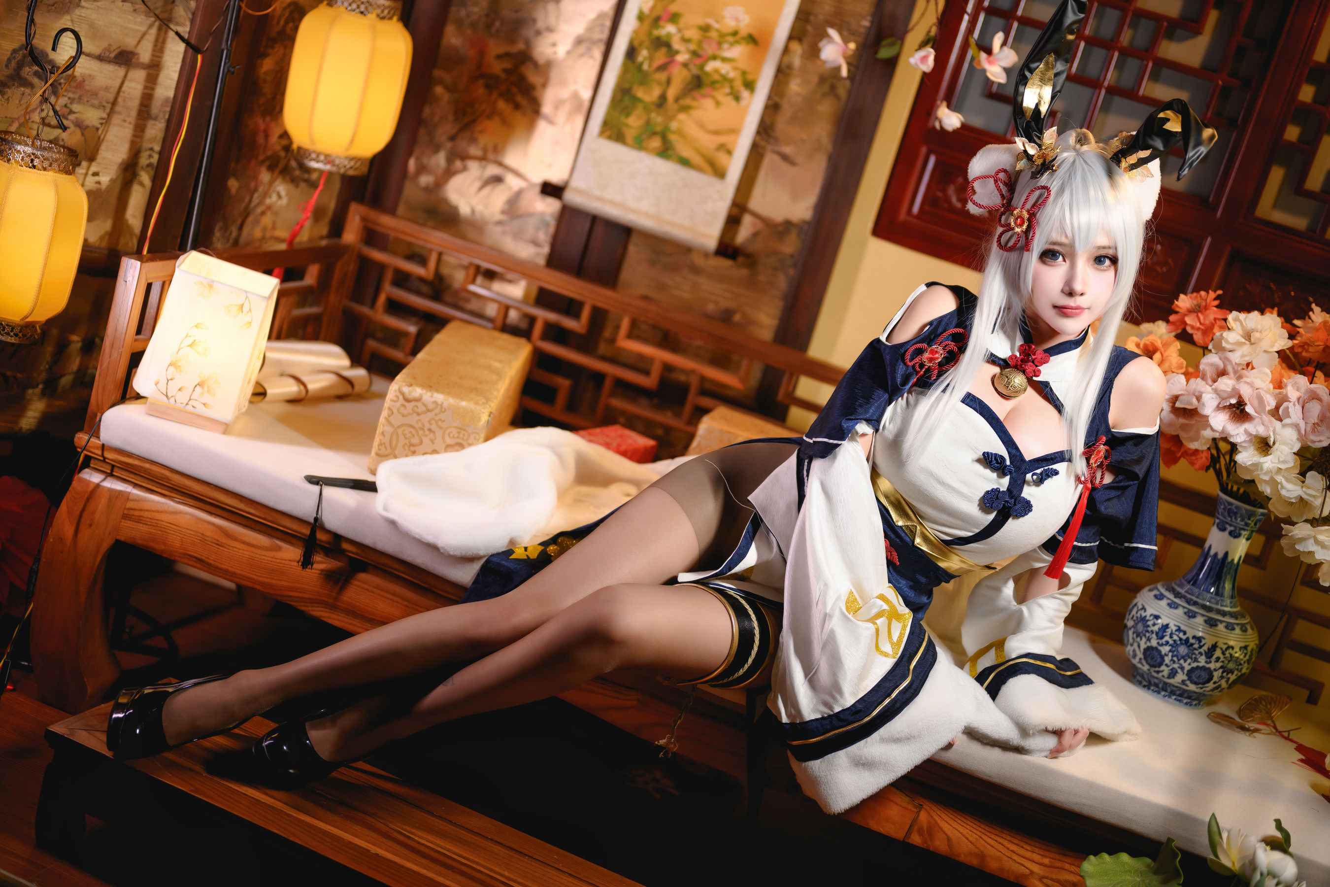 凛子酱 - 旗袍兔兔（21P）