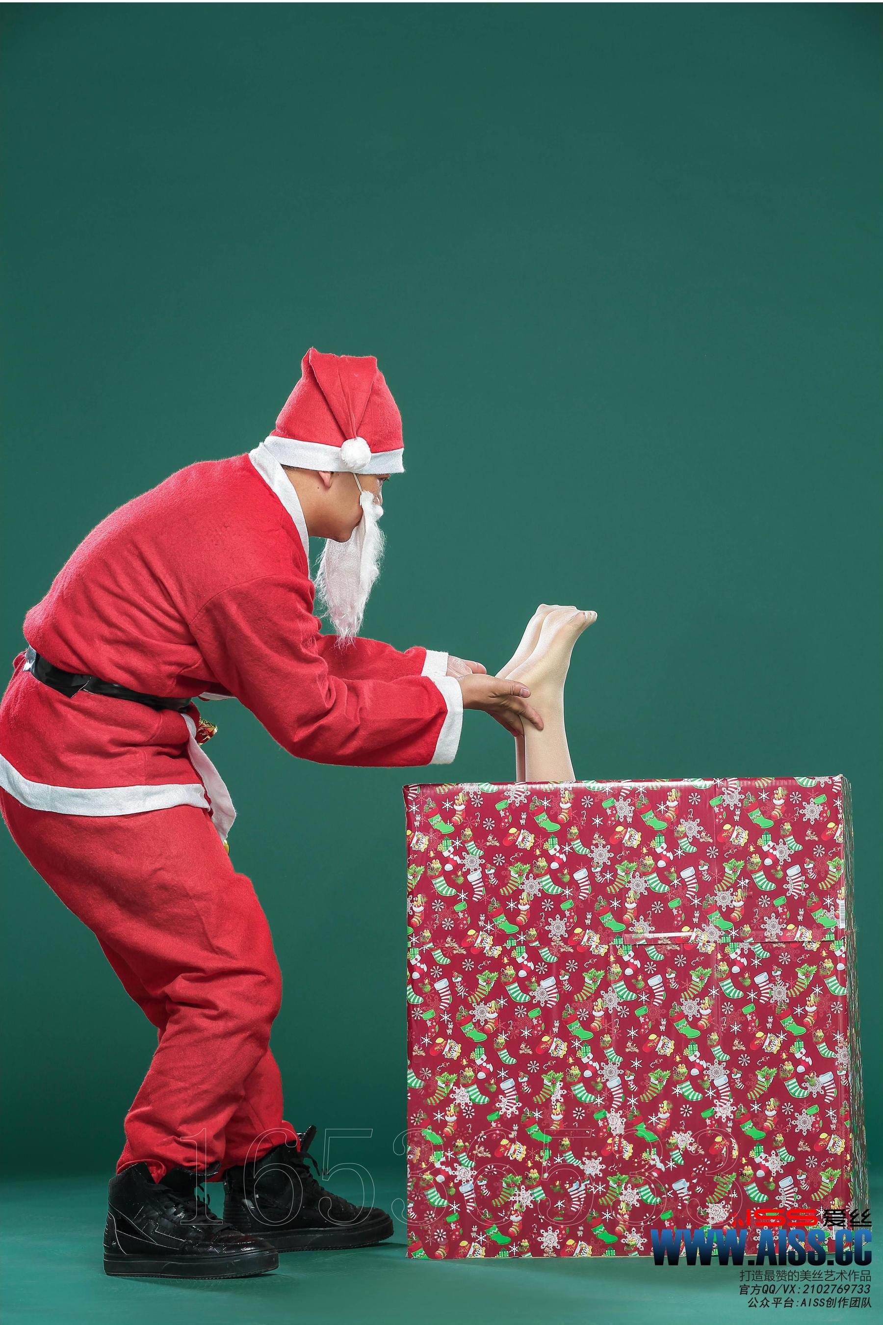 陈雅漫/松果儿《圣诞丝袜狂欢》 [AISS爱丝]（119P）