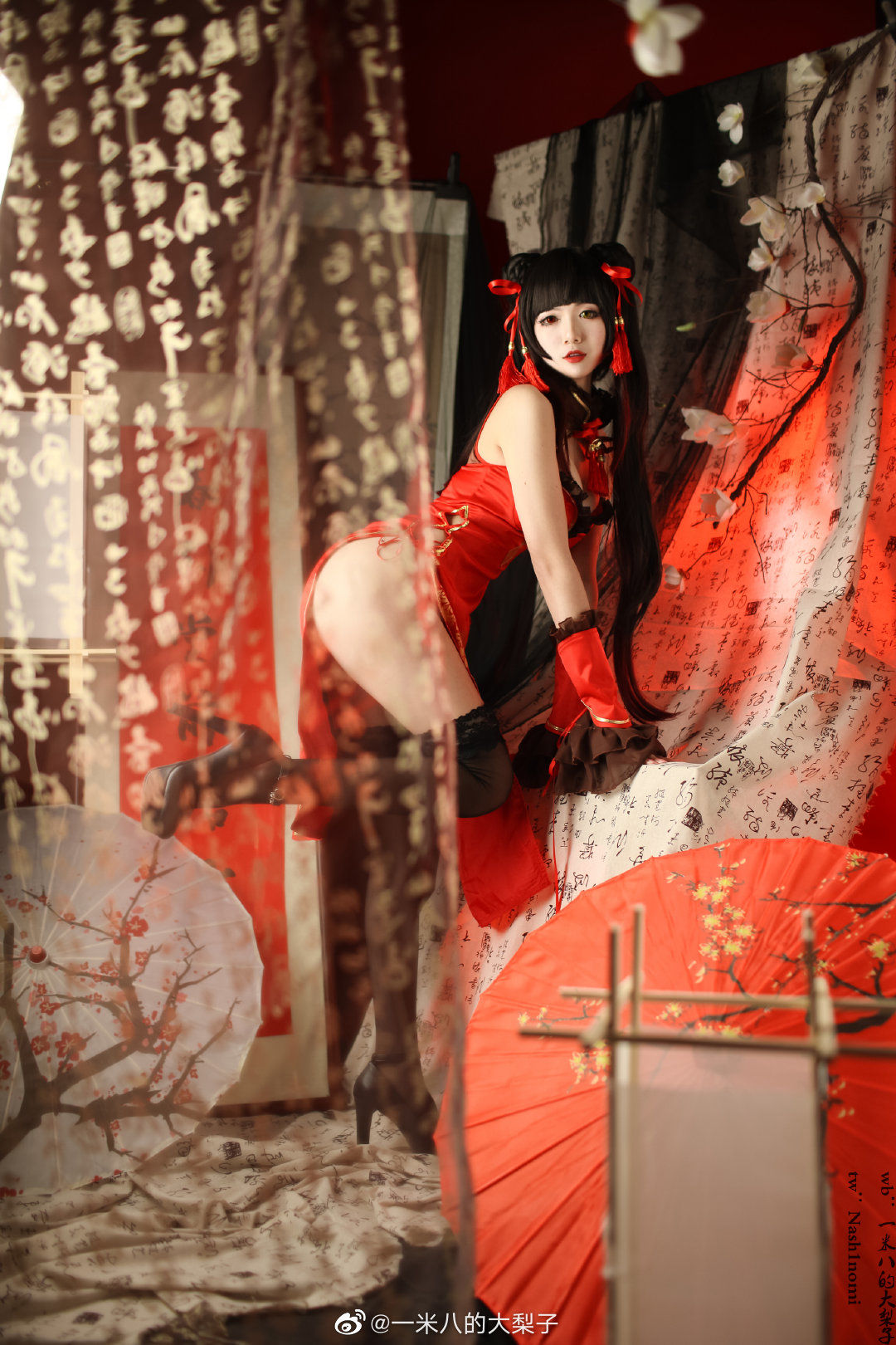 [福利COS] 一米八的大梨子 - 时崎狂三新春旗袍（12P）-写真套图网