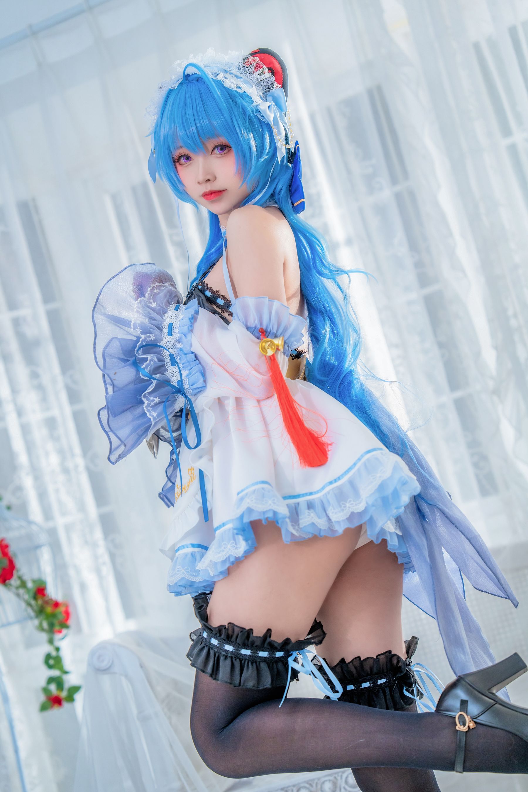 动漫博主大大卷卷小卷 - 甘雨女仆（20P）