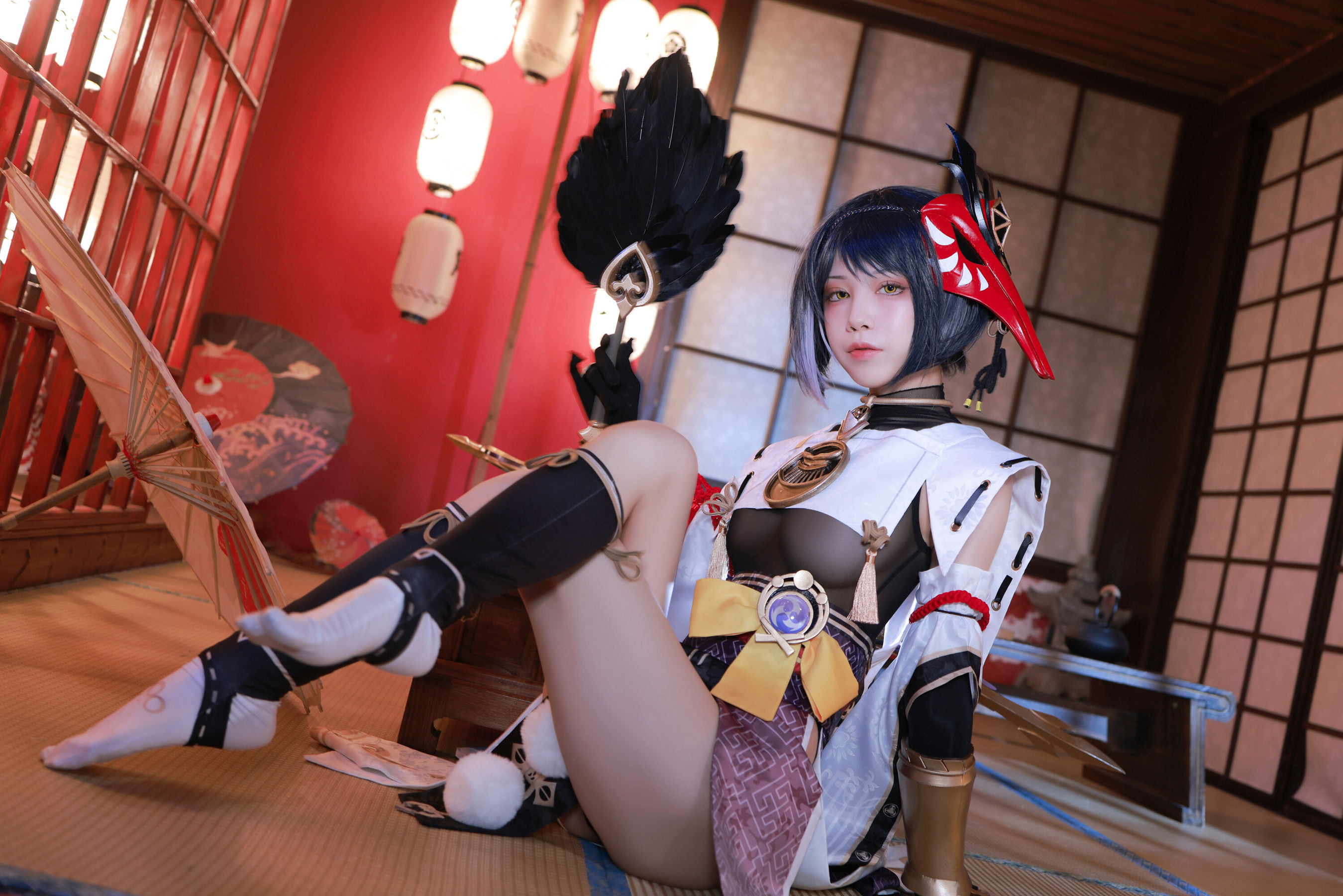 [福利COS] 动漫博主水淼aqua - 九条裟羅（41P）