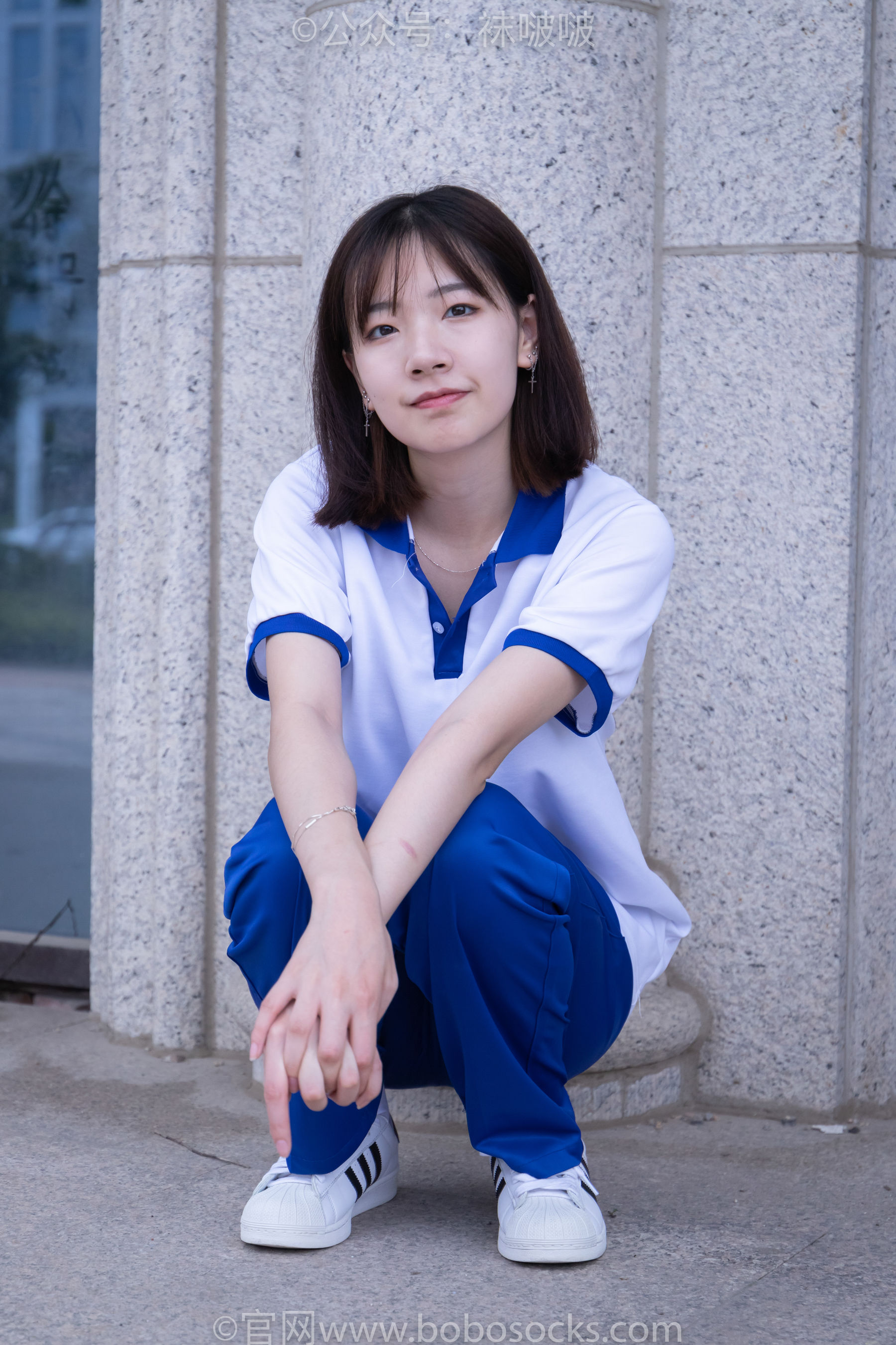 BoBoSocks袜啵啵 No.022 小甜豆-校服、贝壳头、白棉袜、肉丝（139P）