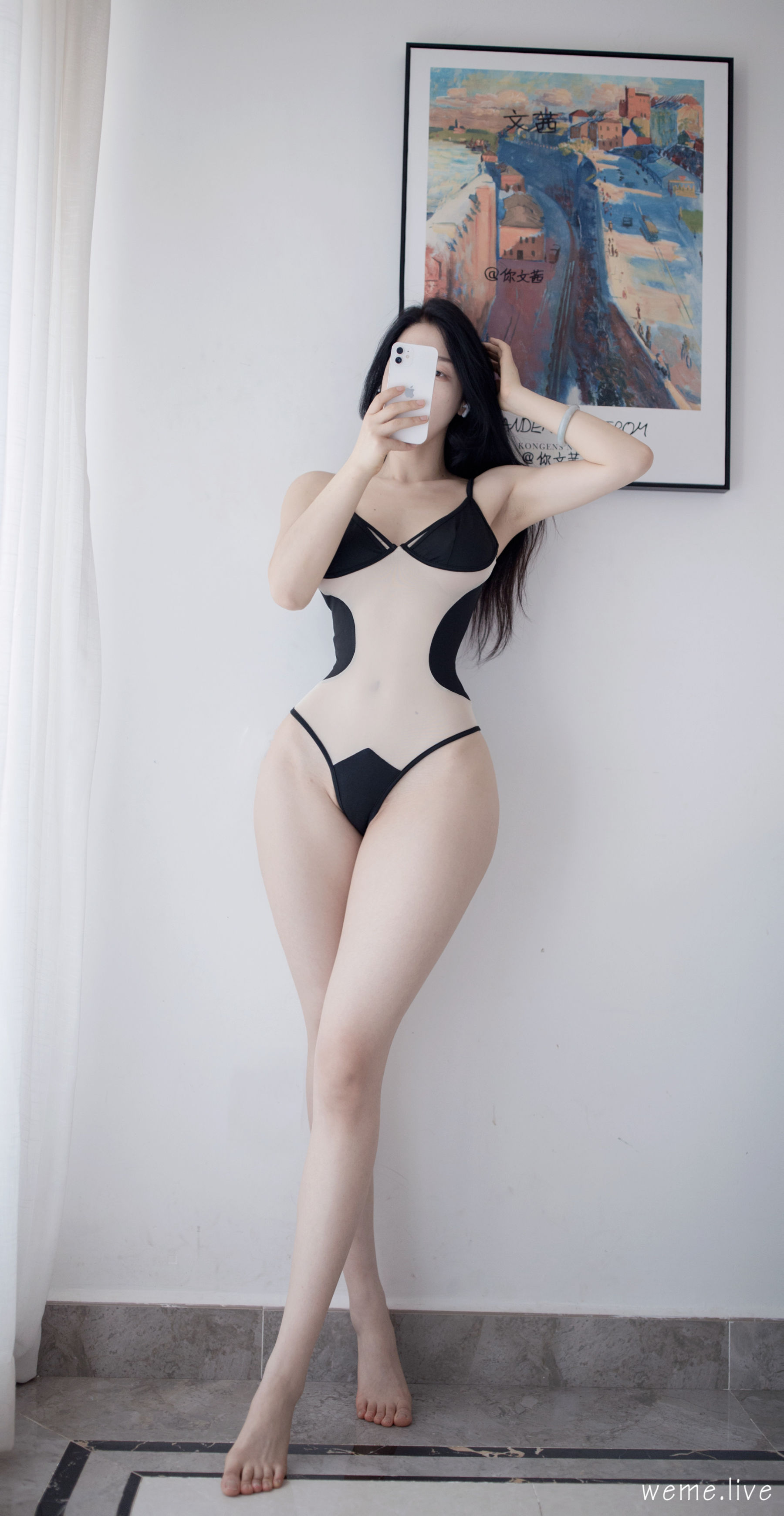 张鑫baby - 白色蕾丝（55P）