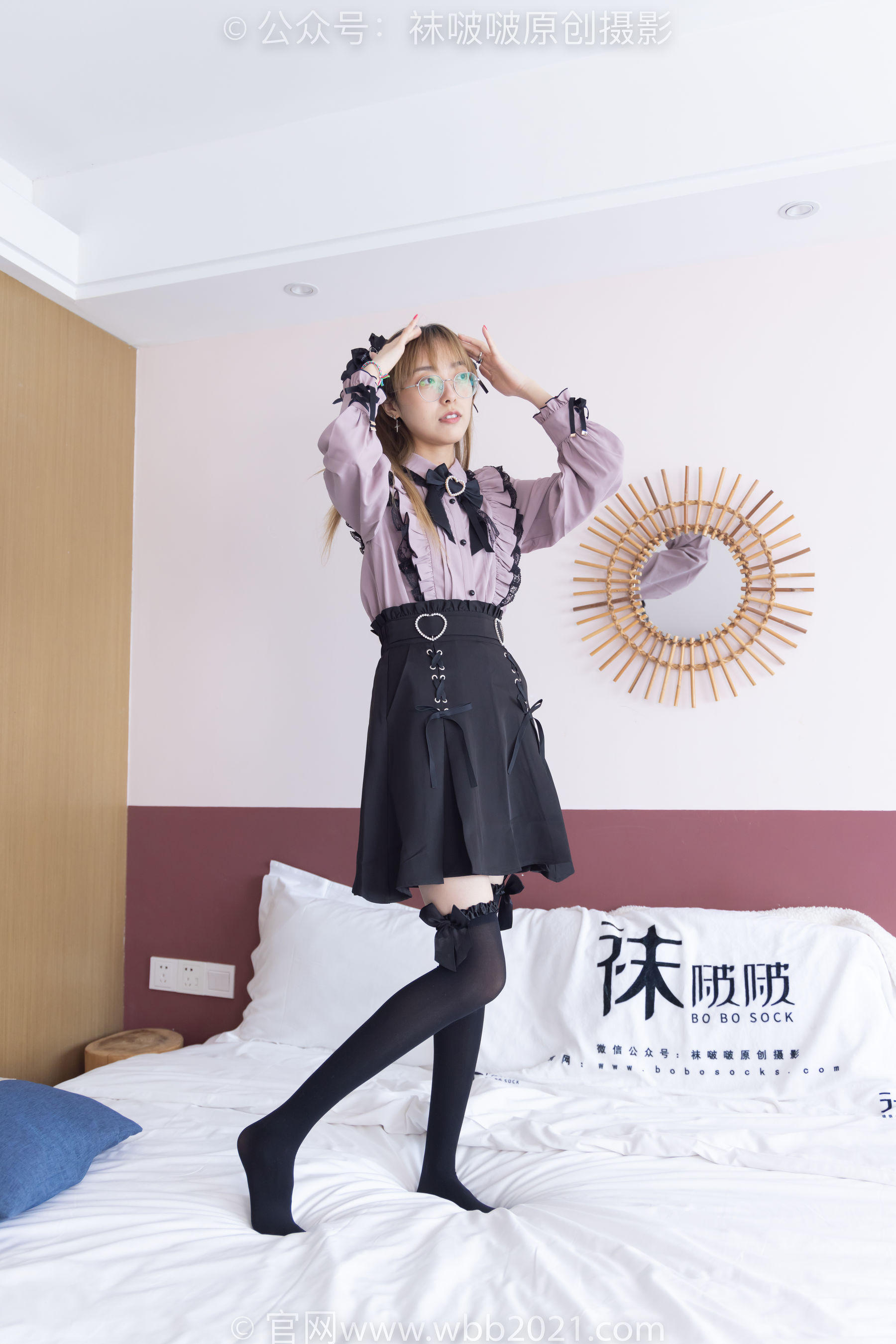 BoBoSocks袜啵啵 No.247 稚予 -皮鞋、黑丝大腿袜、地雷系女友（158P）