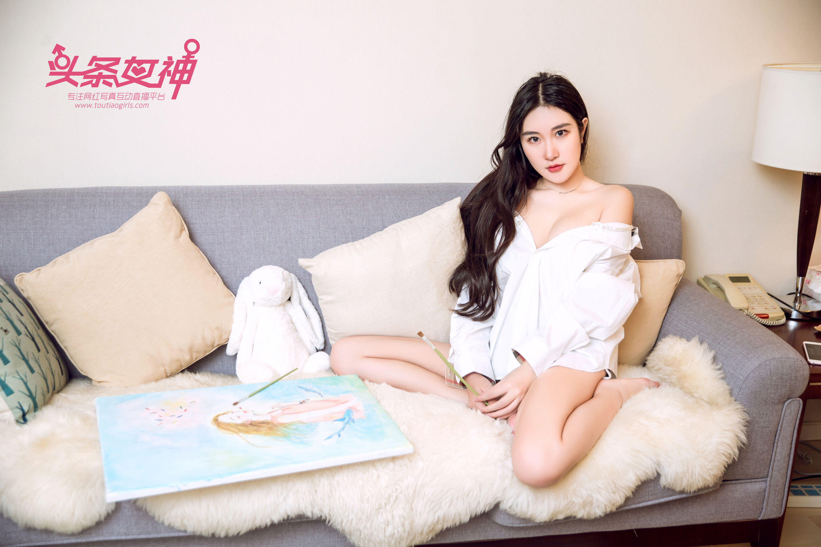 七姑娘/安雨琪《画中少女》 [头条女神Toutiaogirls]（20P）