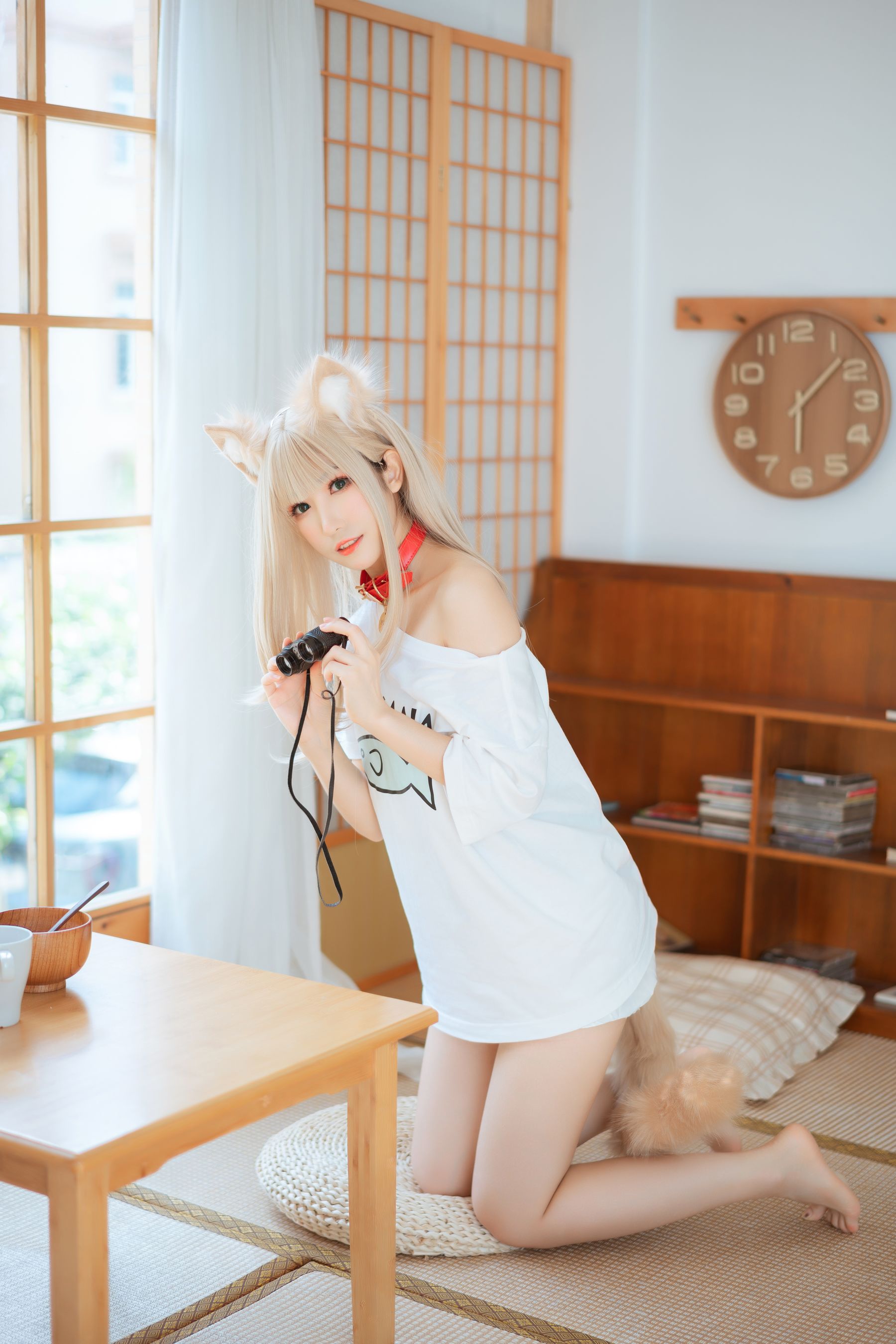 [福利COS] Coser衣衣 - 40原猫娘 黄豆粉（21P）-爱变色